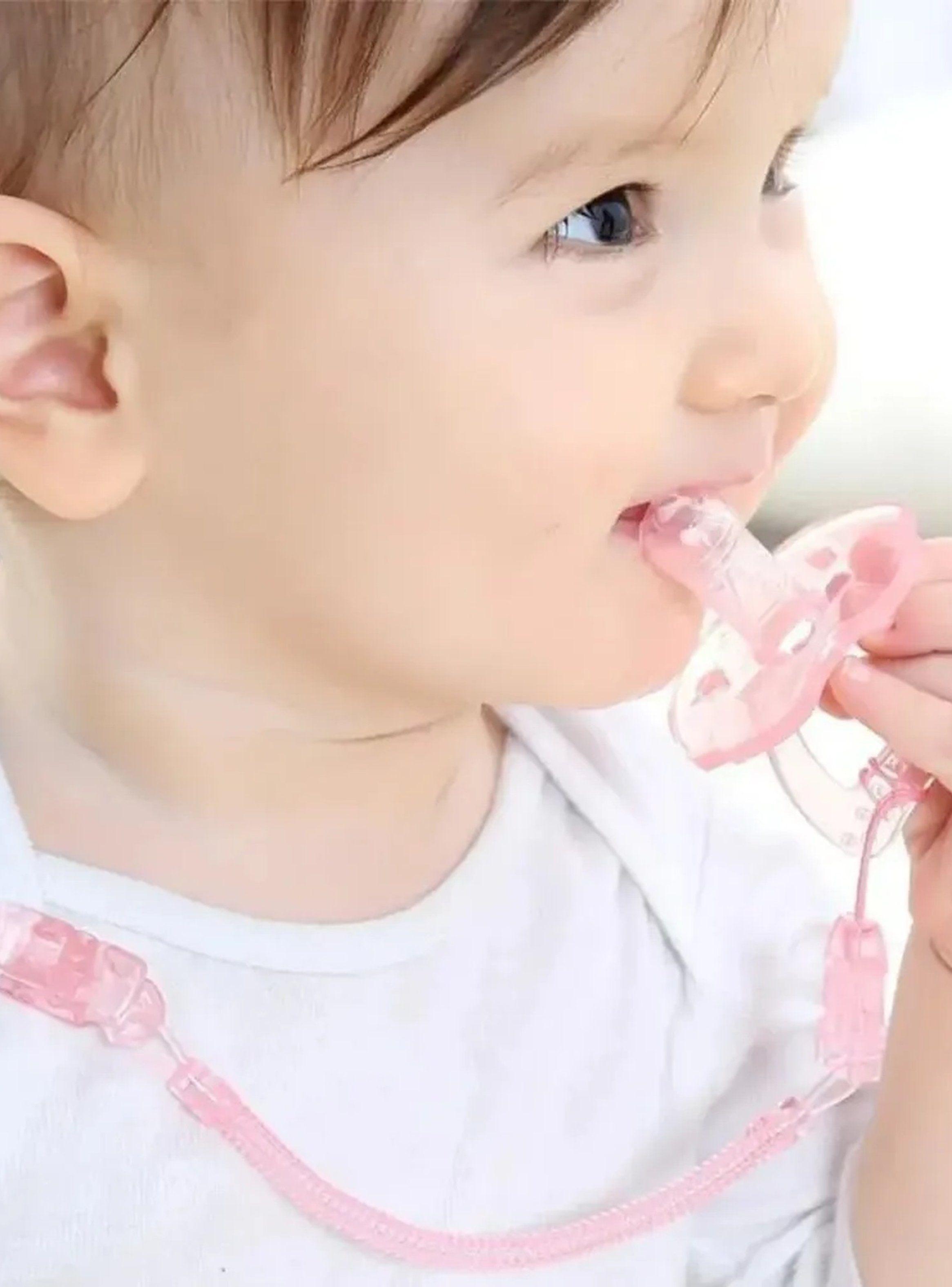 Clip Para Chupete Antideslizante Ajustable Plástico Multicolor-4