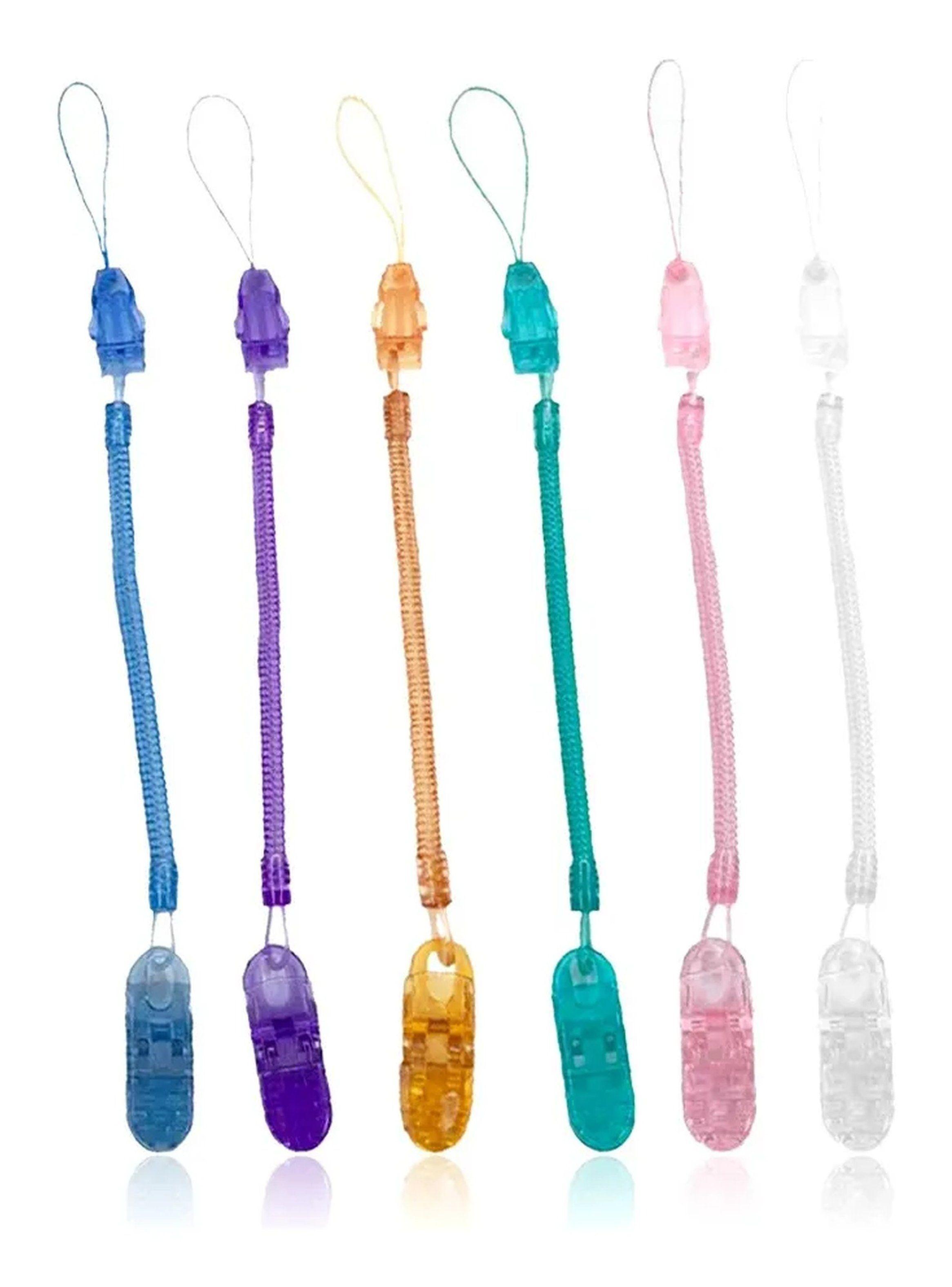 Clip Para Chupete Antideslizante Ajustable Plástico Multicolor-5
