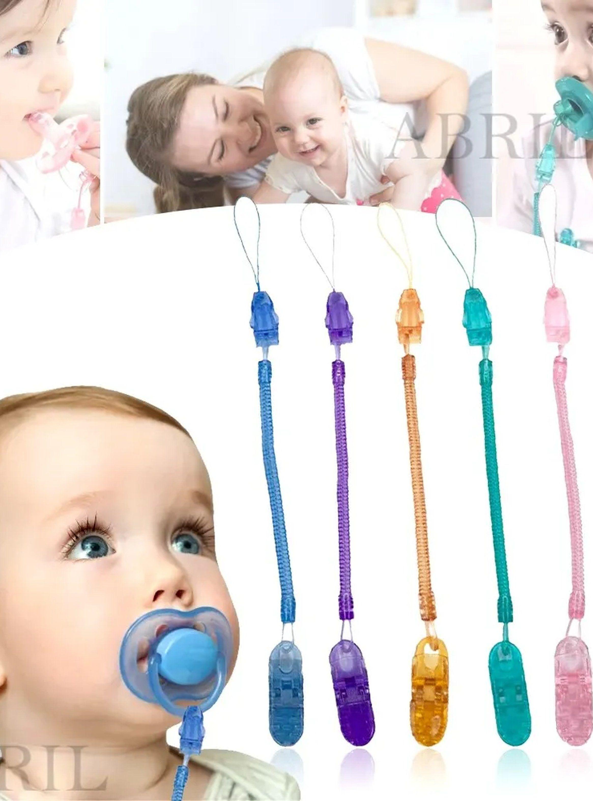 Clip Para Chupete Antideslizante Ajustable Plástico Multicolor-7