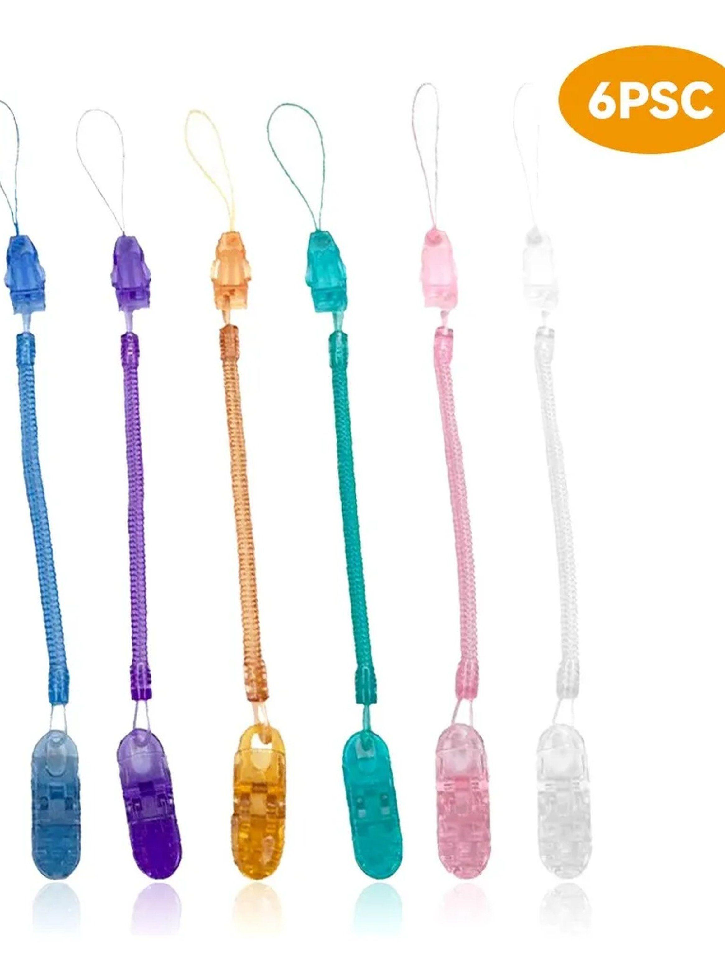Clip Para Chupete Antideslizante Ajustable Plástico Multicolor-8