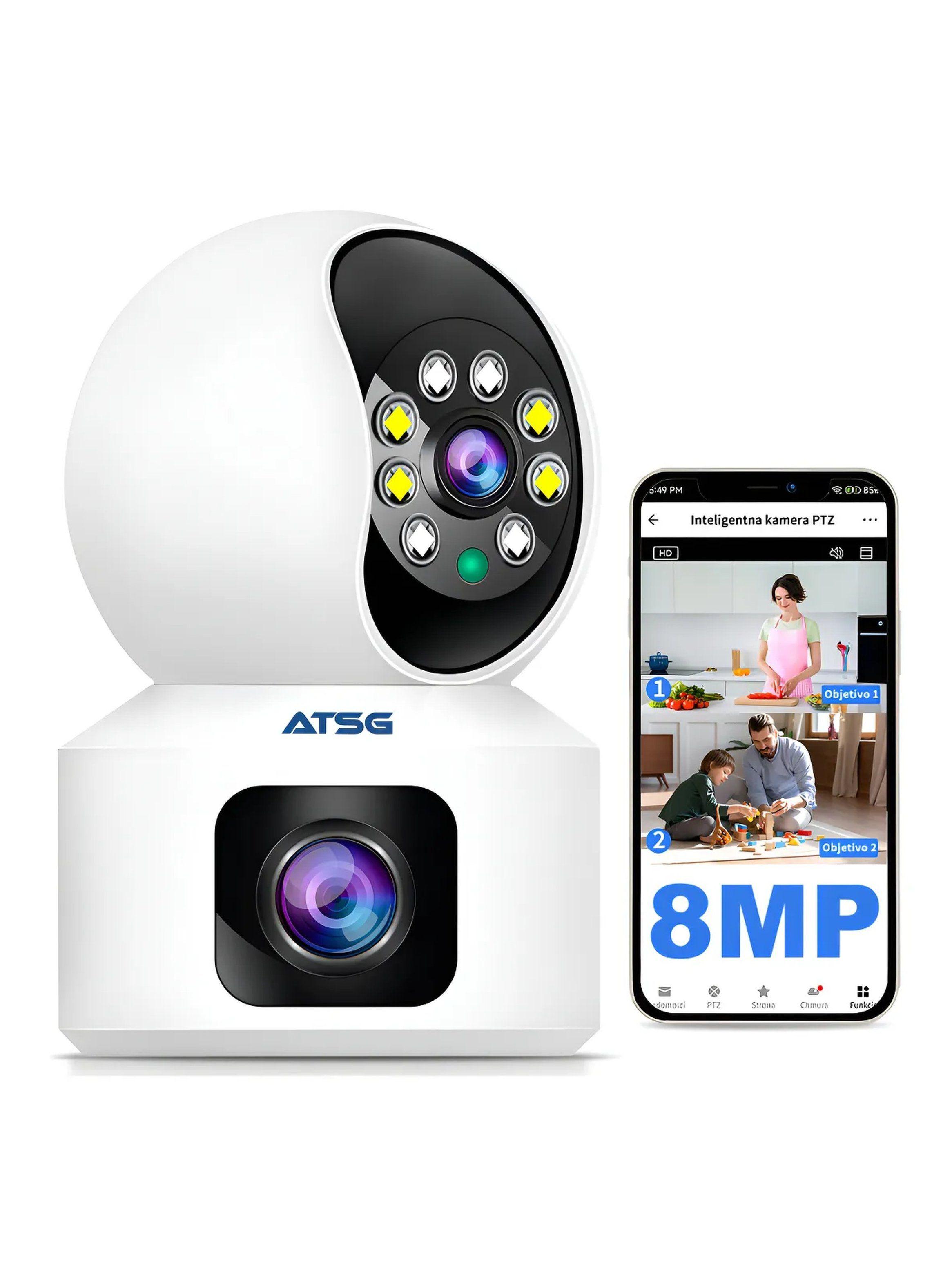 Cámara de Vigilancia Inteligente WiFi 8MP Visión Nocturna-0