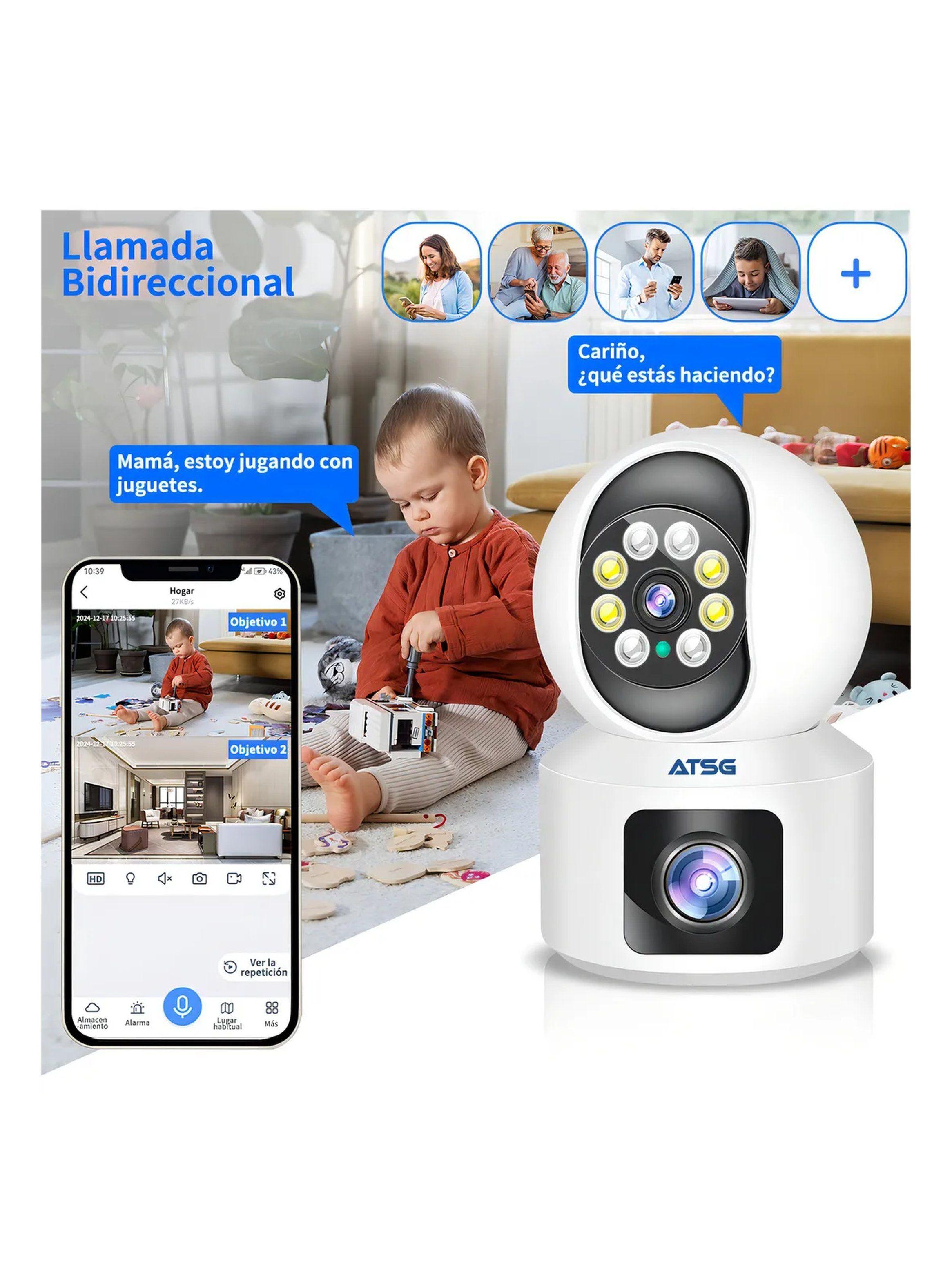 Cámara de Vigilancia Inteligente WiFi 8MP Visión Nocturna-2