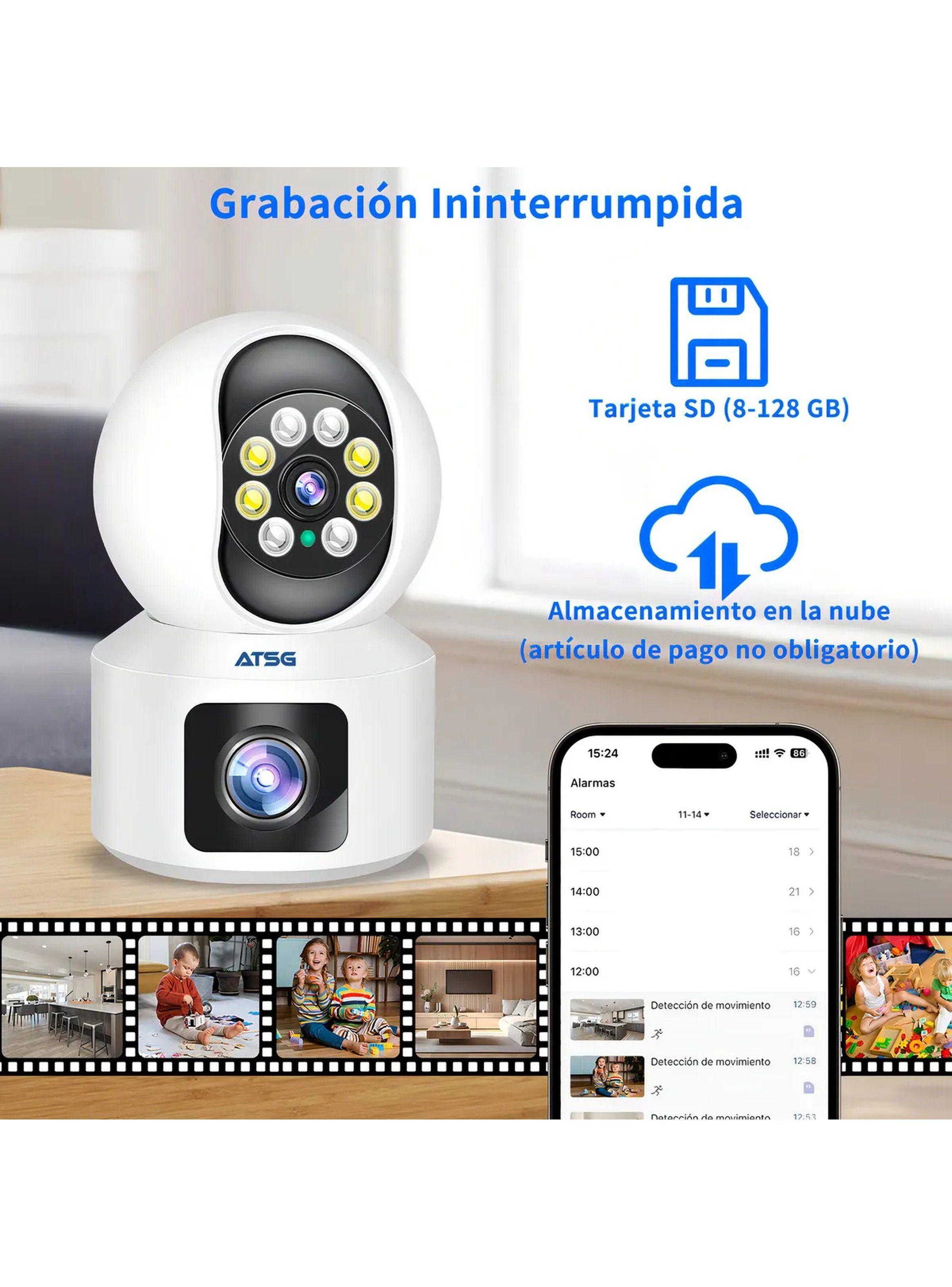 Cámara de Vigilancia Inteligente WiFi 8MP Visión Nocturna-6