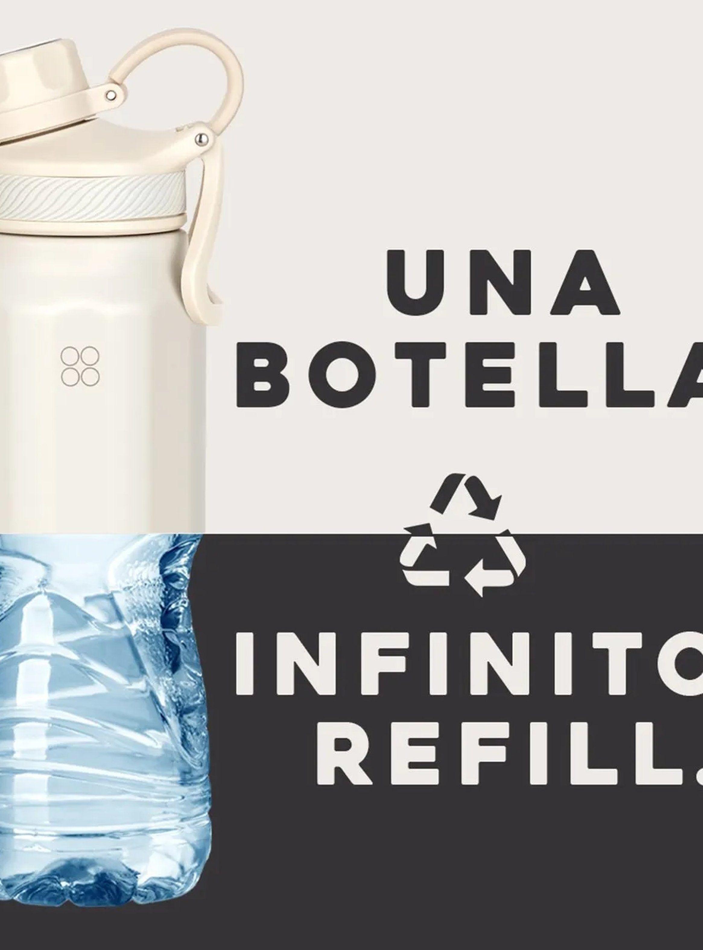 Termo de Acero Inoxidable 700 ml Blanco Aislado-6