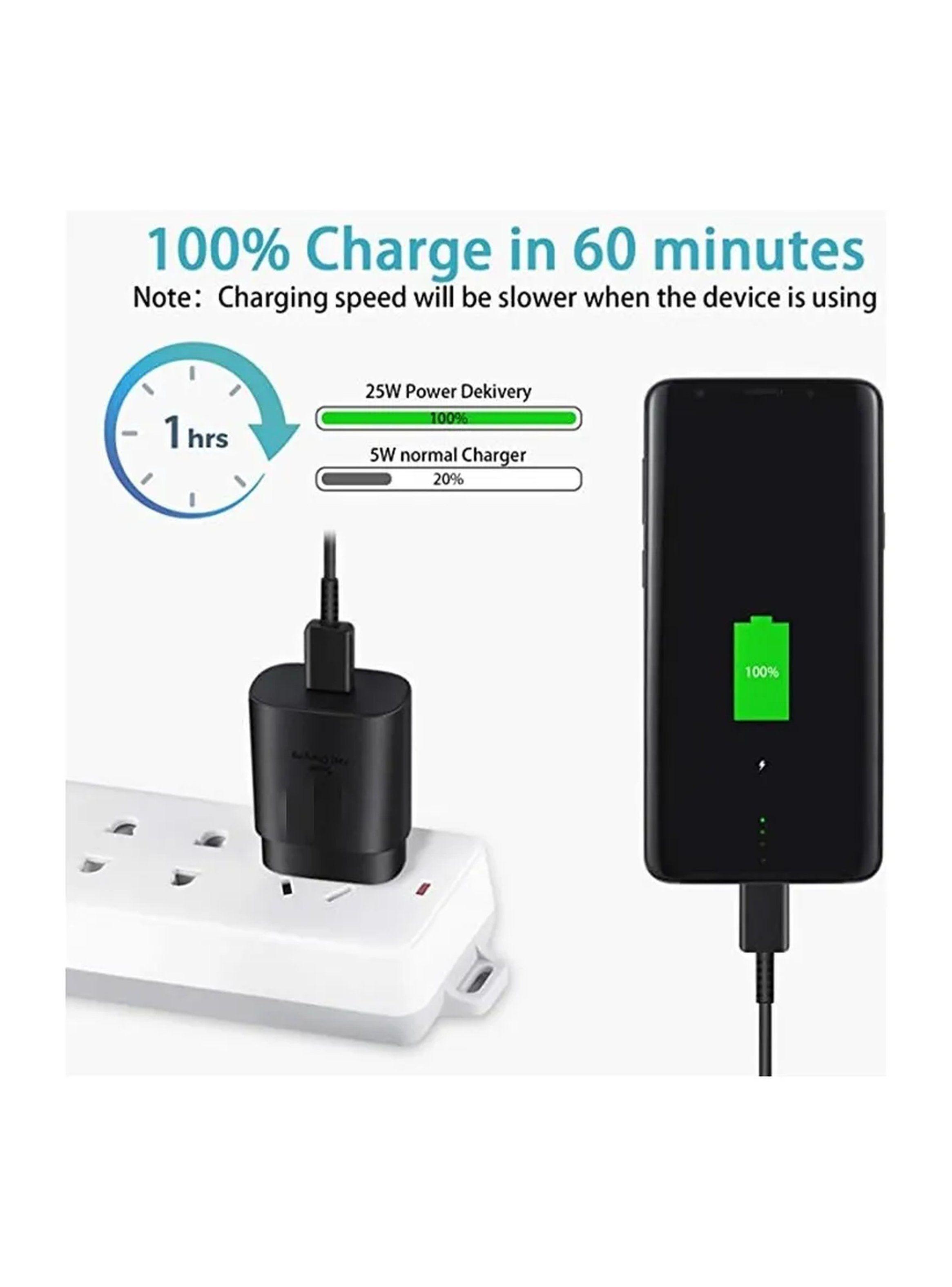 Adaptador Cargador USB-C 25W Compatible con Samsung-4