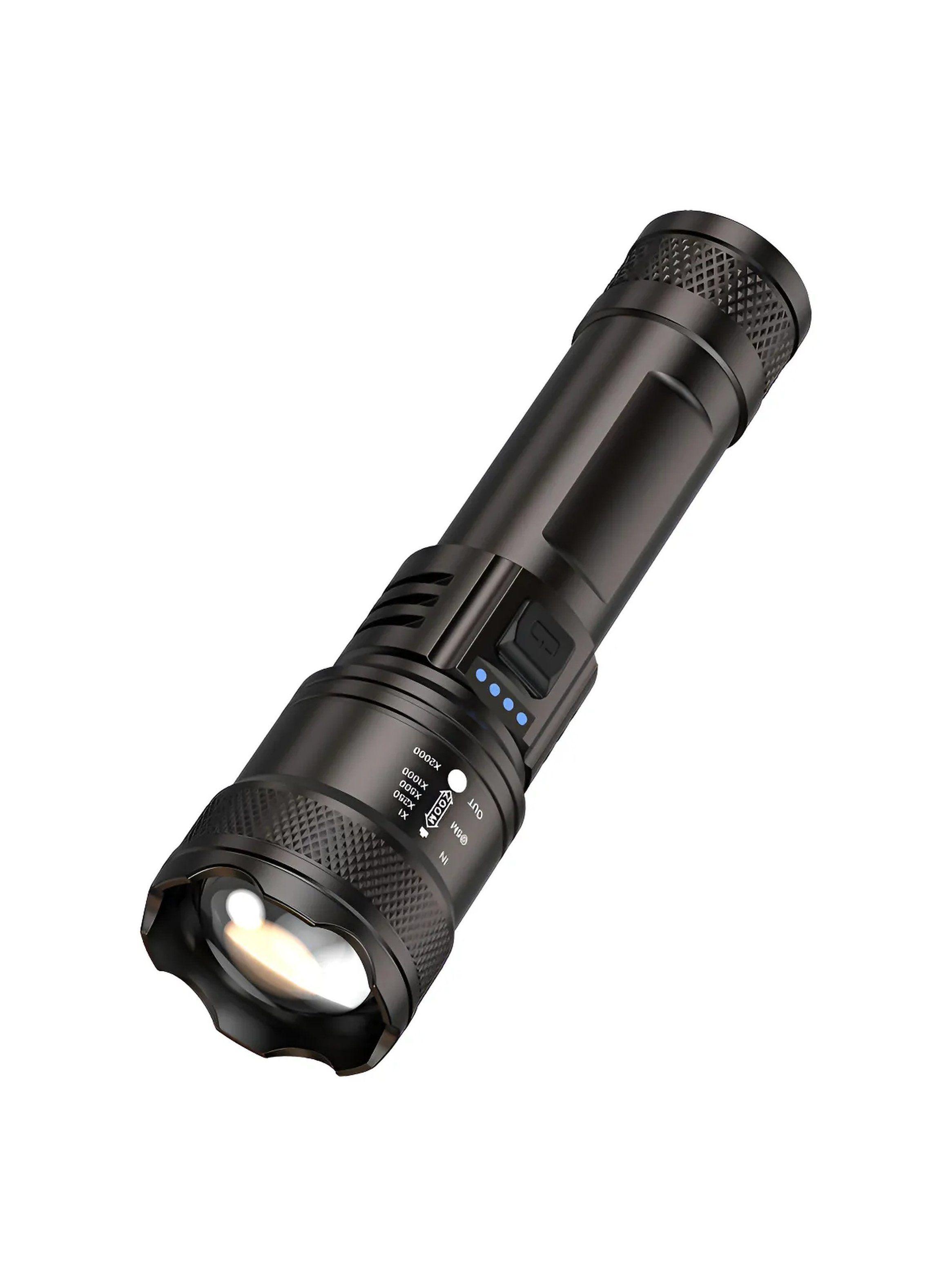 Linterna LED Recargable Zoom 5 Modos Resistente-2