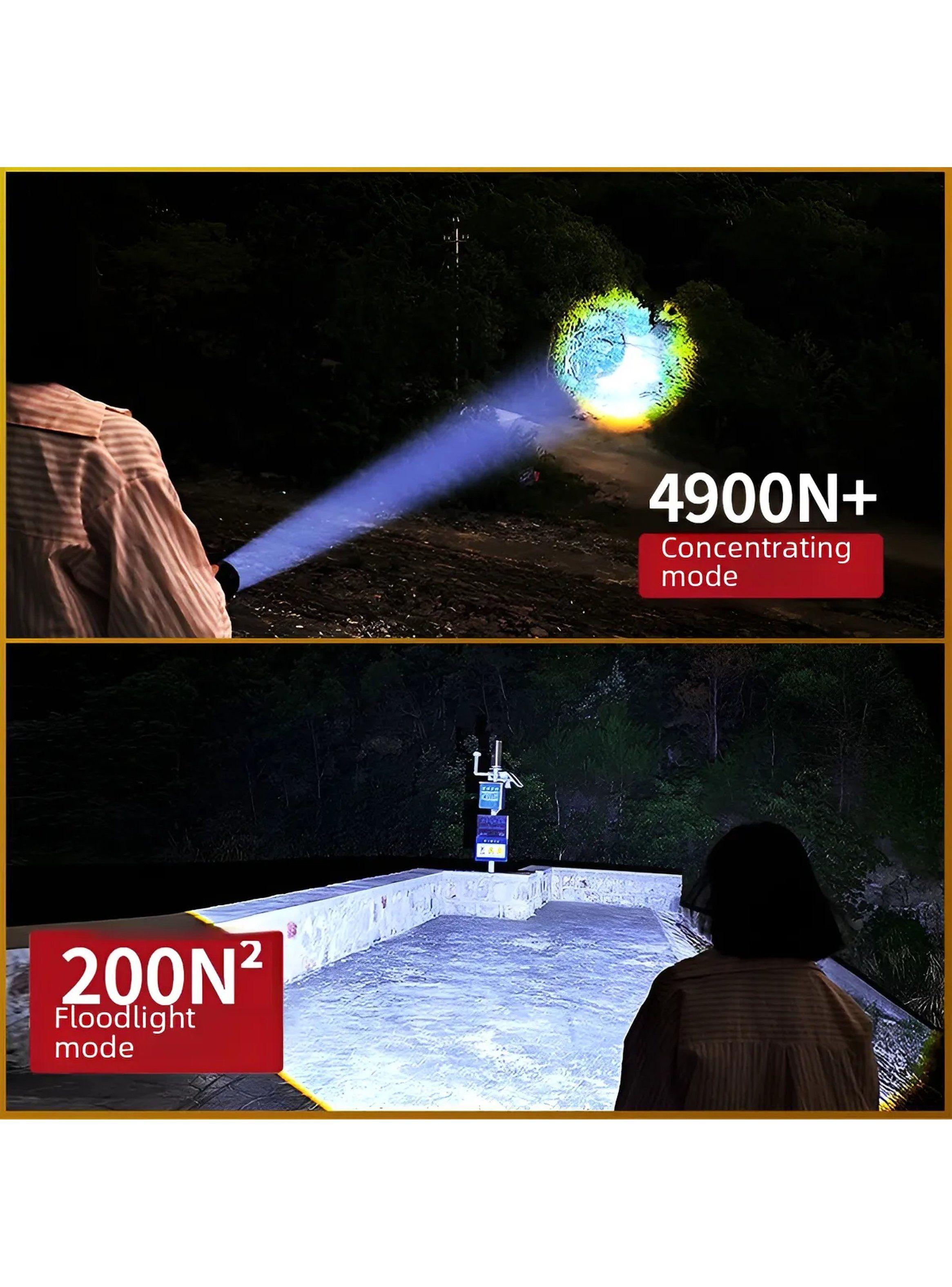 Linterna LED Recargable Zoom 5 Modos Resistente-3