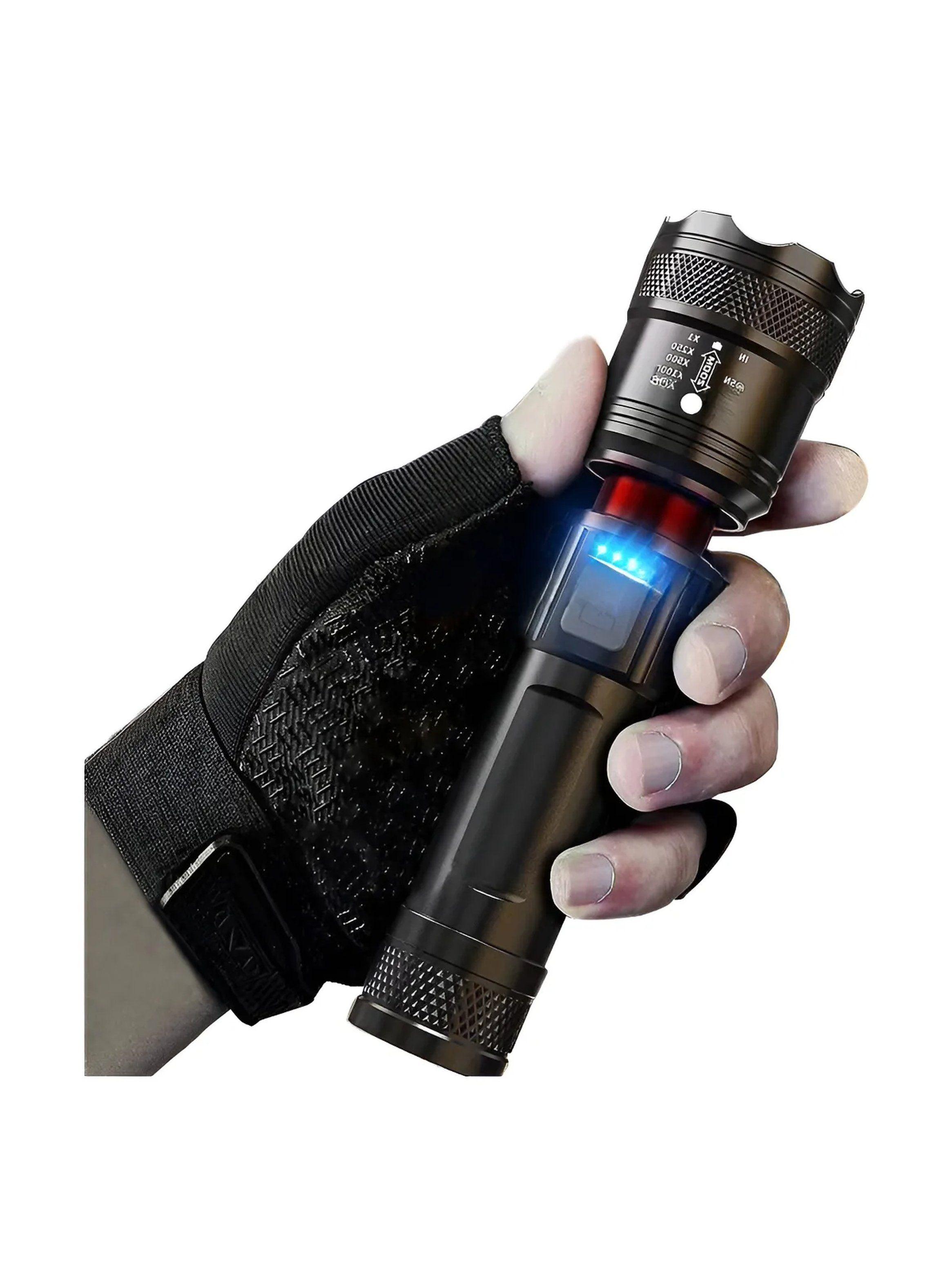 Linterna LED Recargable Zoom 5 Modos Resistente-4