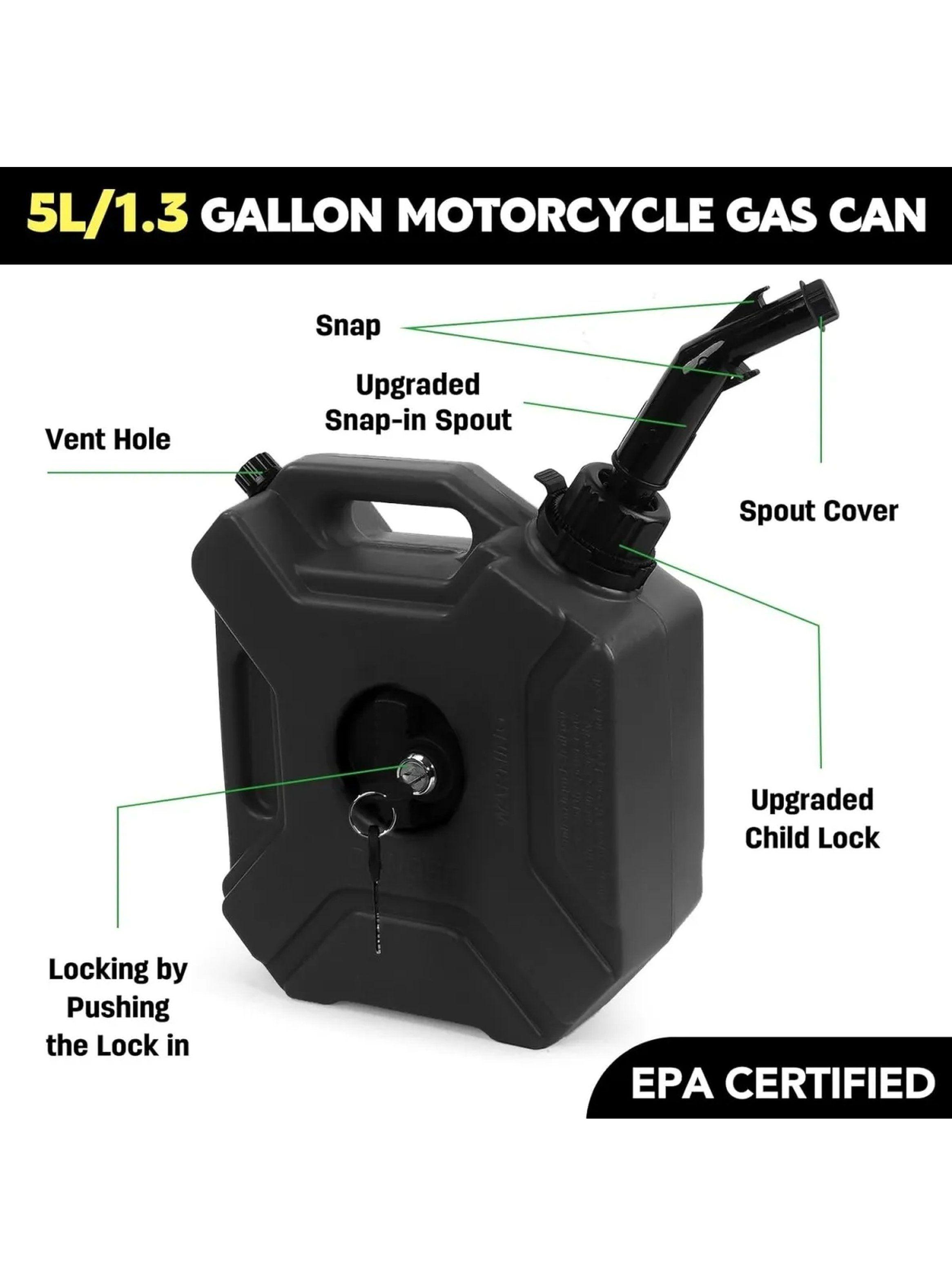 Bidón de Gasolina 5L Automático para SUV, Moto, ATV y Autos-3
