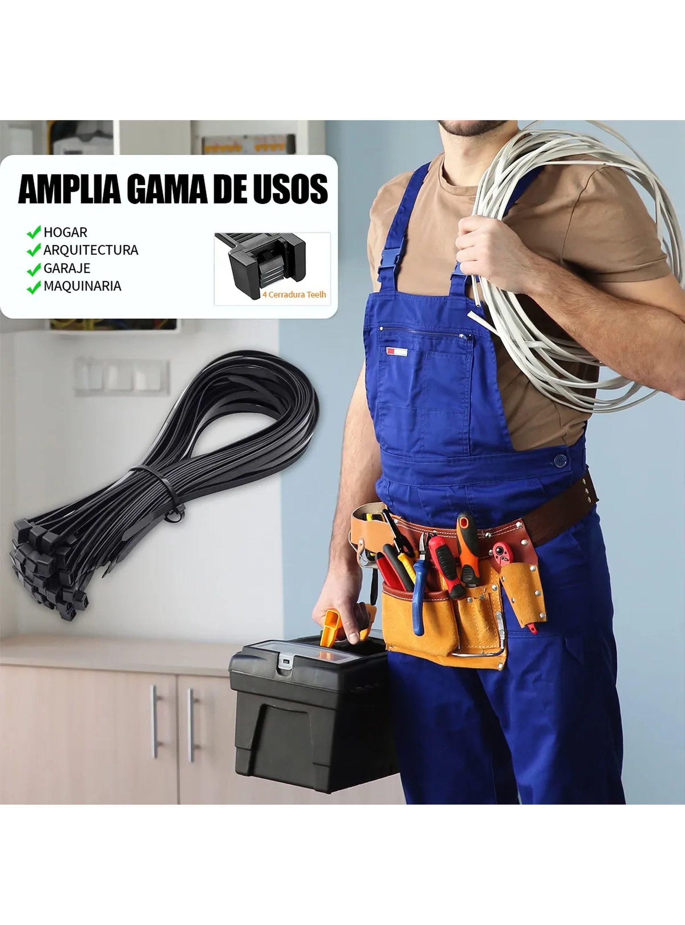 Cintas de Nylon para Cable Organización 40CM Negro-5
