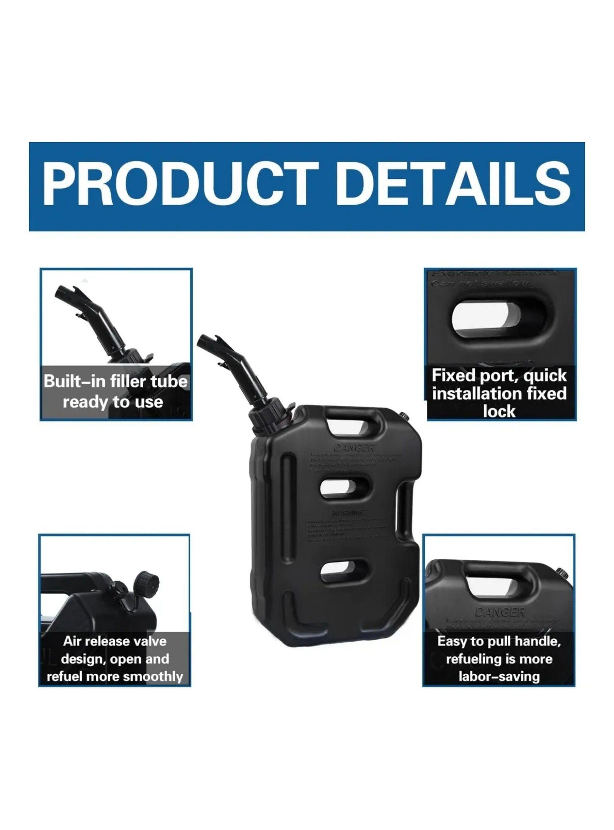 Tanque de Agua Portátil 20L Negro Con Accesorios-3