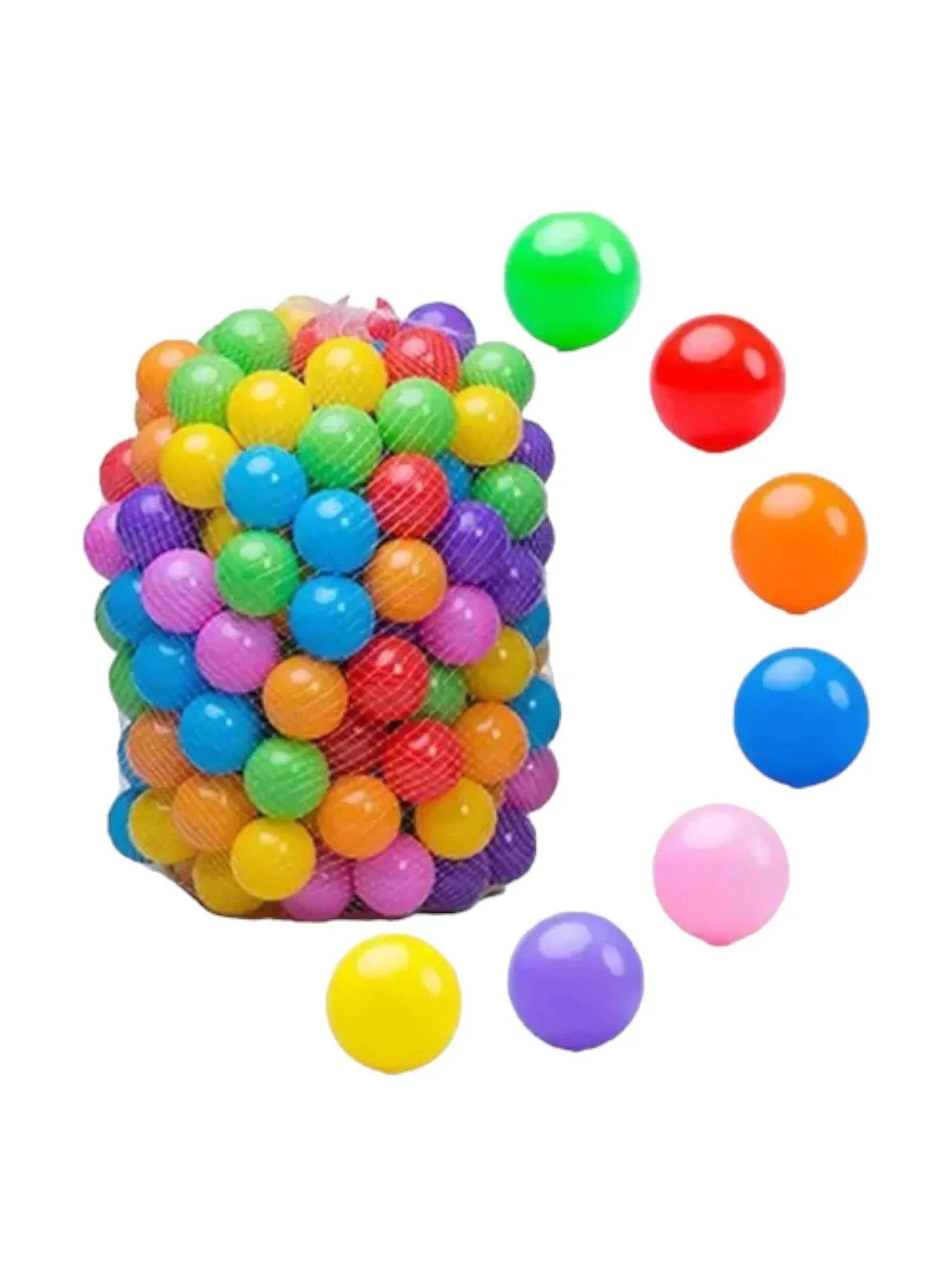 Pelotas Plásticas Multicolor para Niños Sin BPA 100 Unidades-0