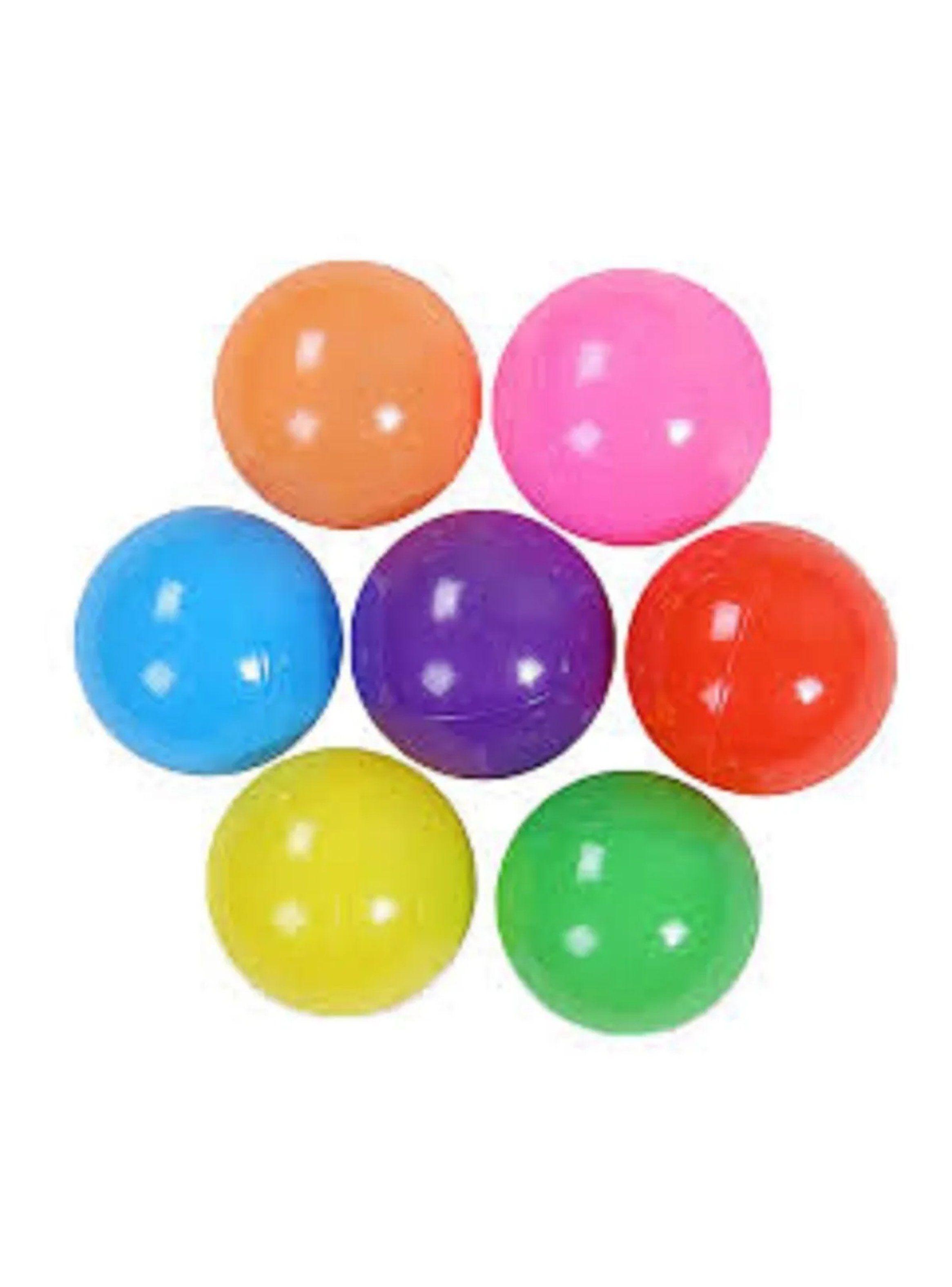 Pelotas Plásticas Multicolor para Niños Sin BPA 100 Unidades-1