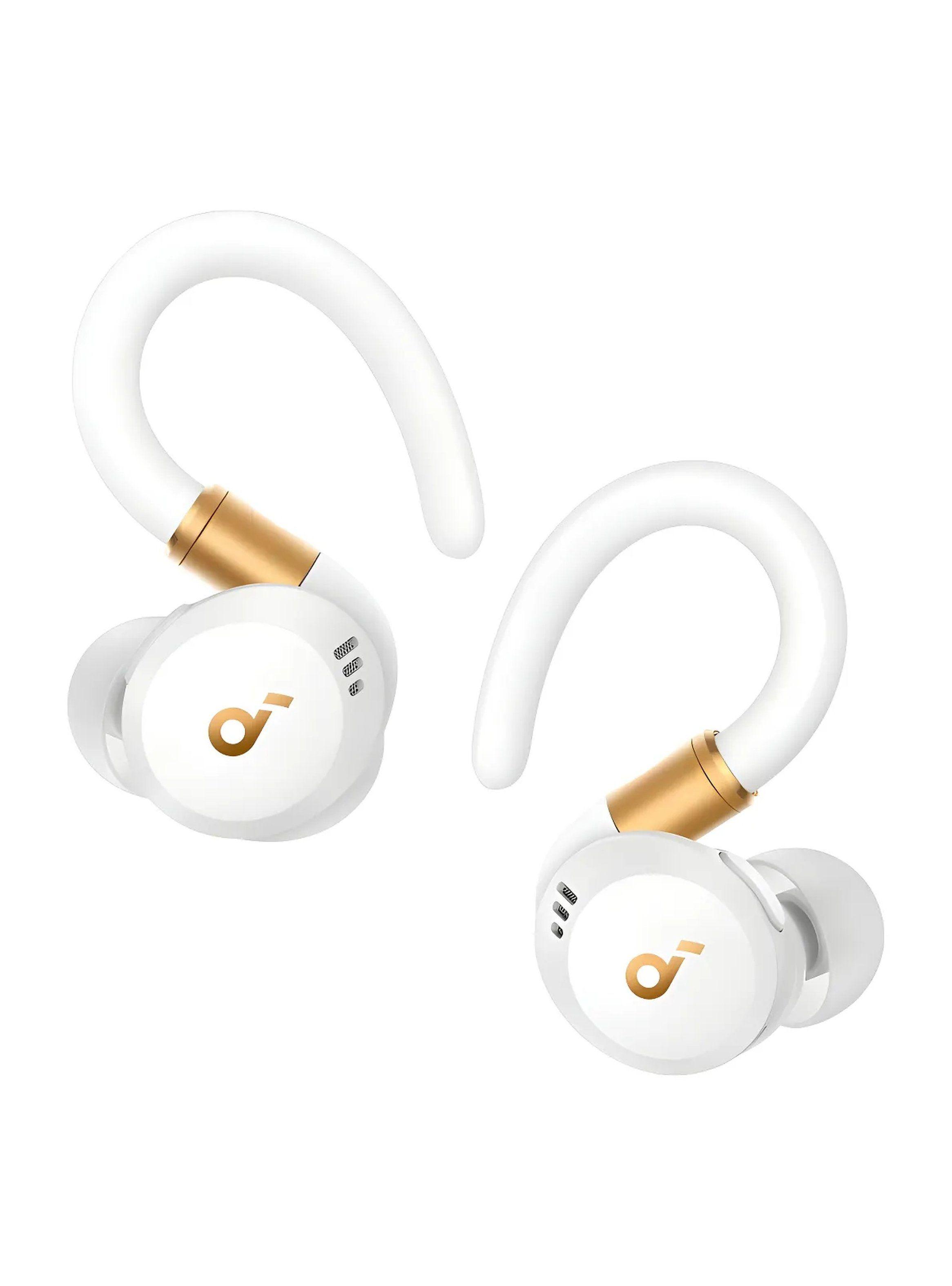 Auriculares Inalámbricos Deportivos Flexible Bluetooth Blancos-0