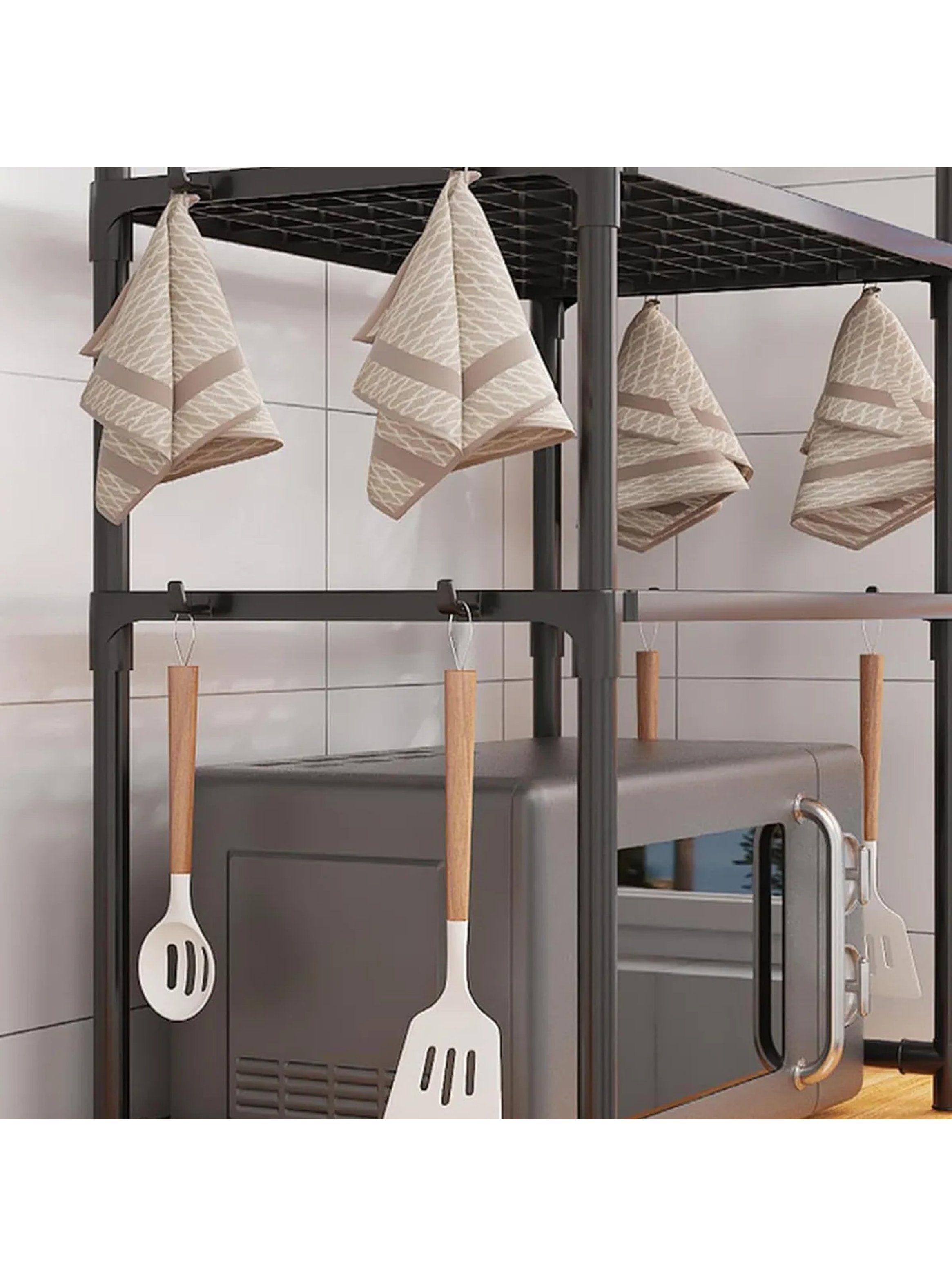 Estante de Cocina Multifuncional 3 Niveles Blanco-6