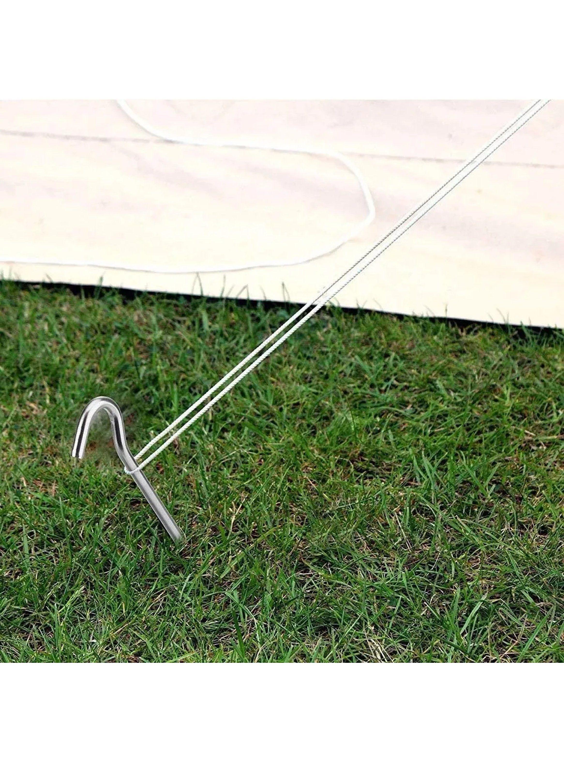 Estacas de Acero para Camping 18cm Puntas Afiladas Multipropósito-9