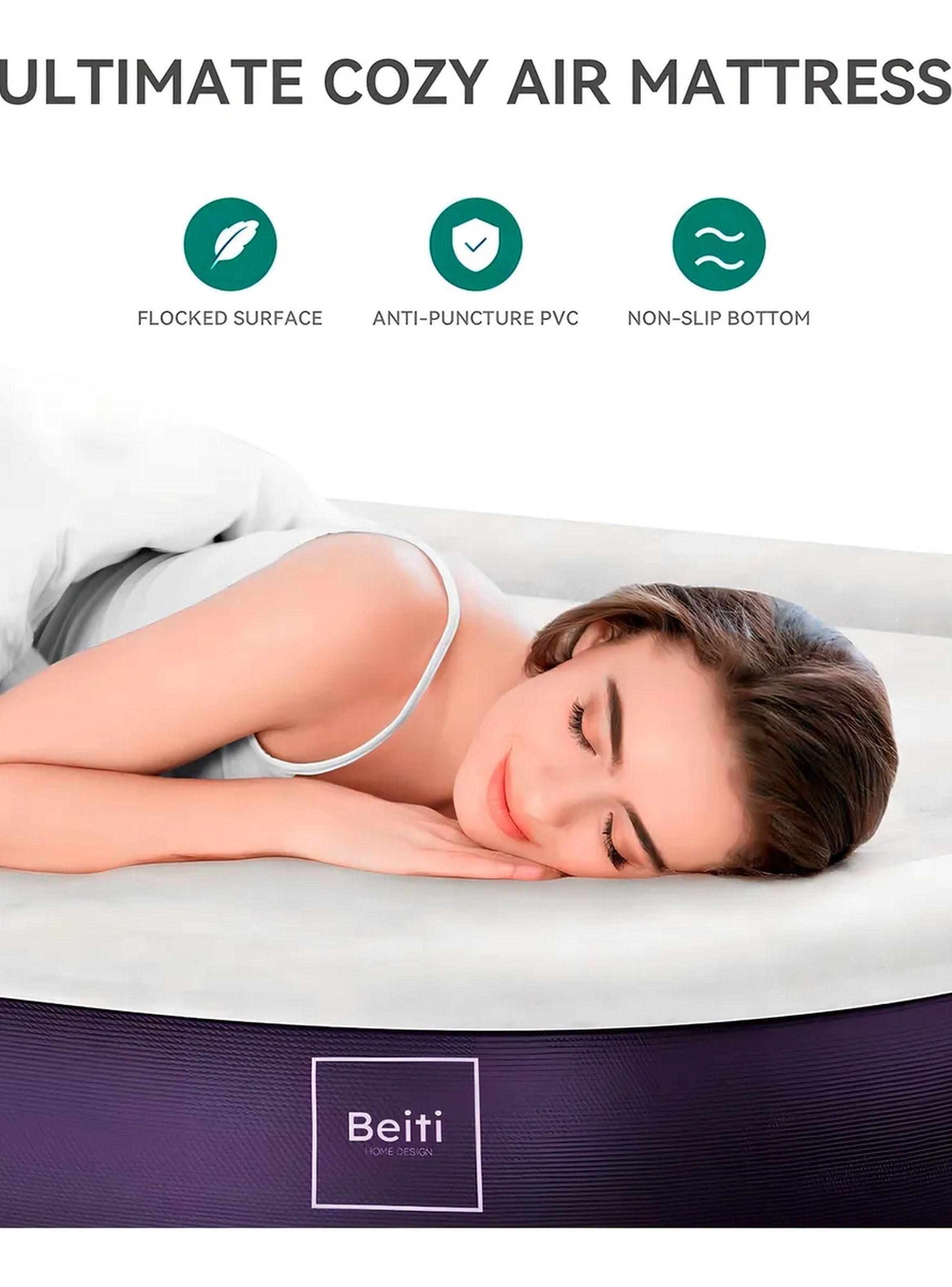 Colchón Inflable Queen Con Bomba Eléctrica Rápida-4