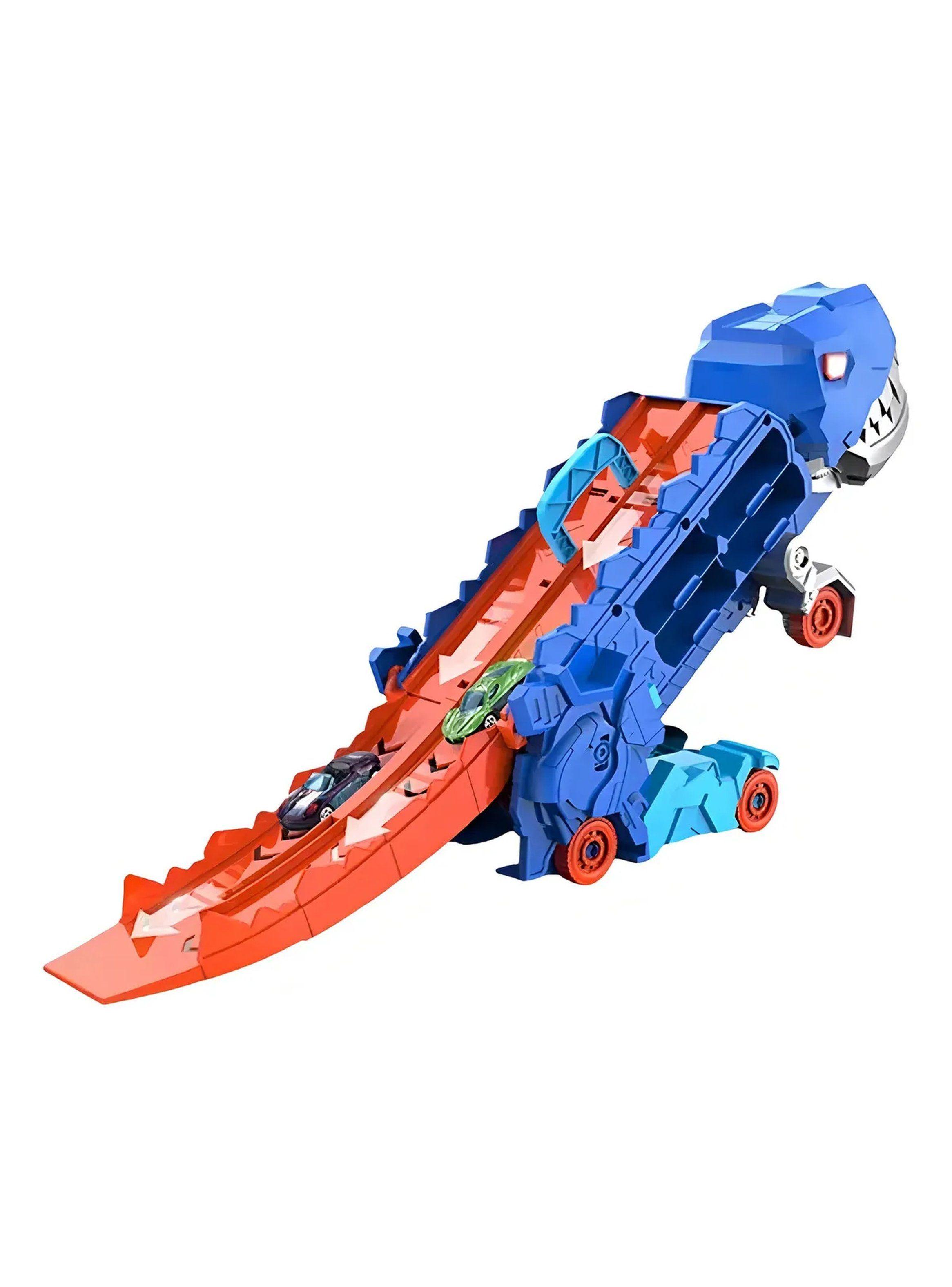 Transportador de Autos Infantil Dinosaurio Transformable Rampa Multicolor-2