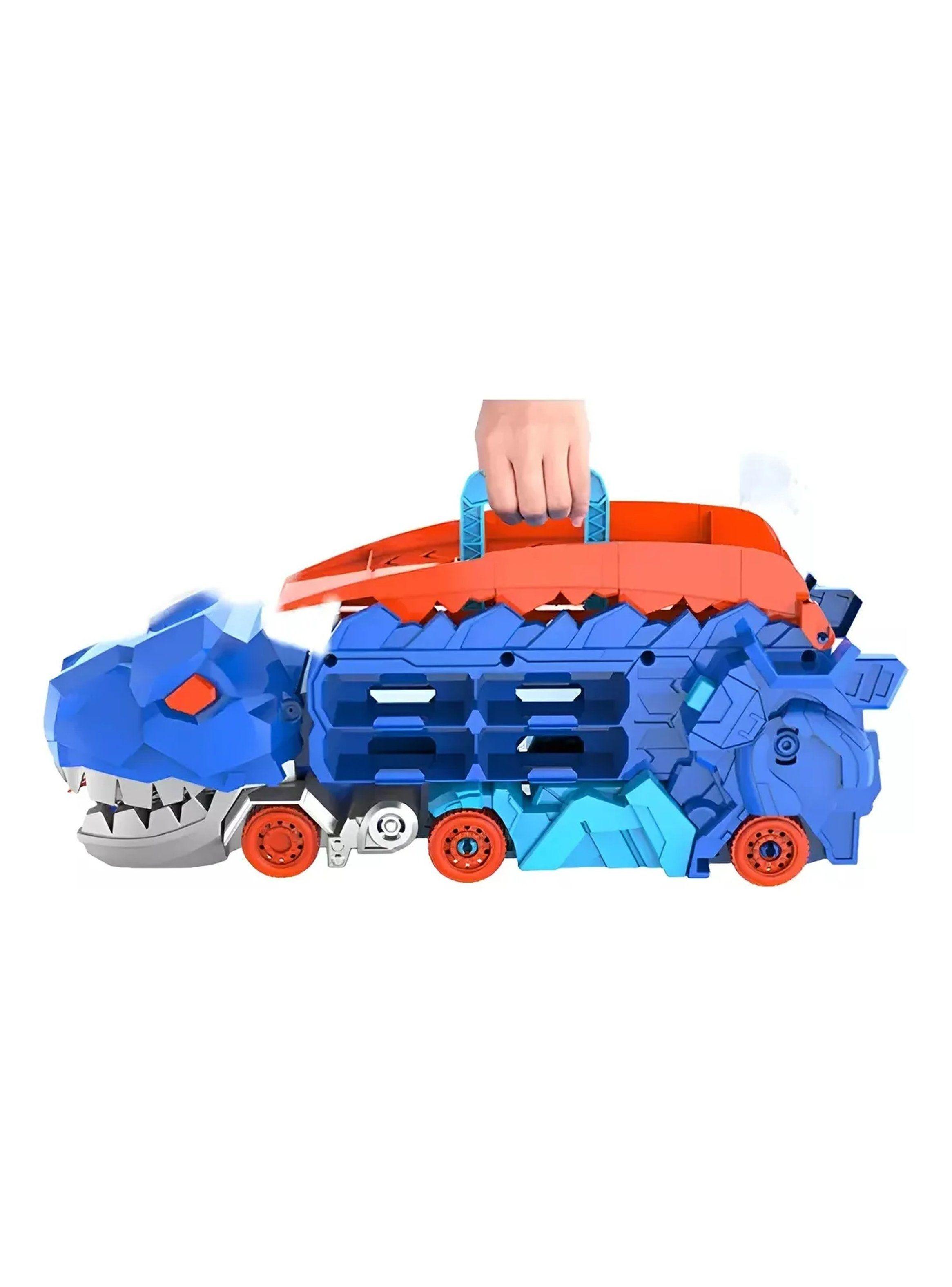 Transportador de Autos Infantil Dinosaurio Transformable Rampa Multicolor-5