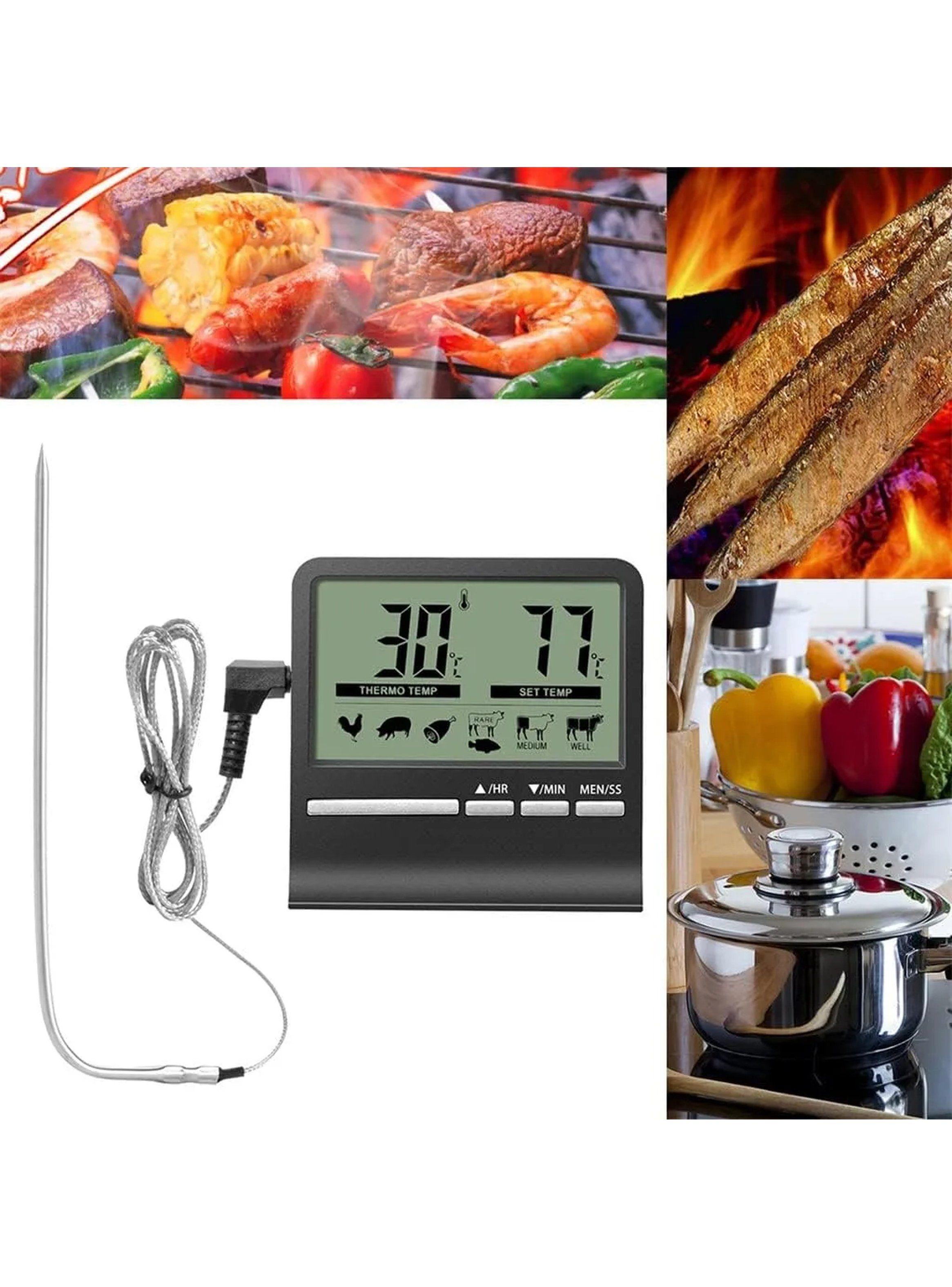 Termómetro Digital Para Cocina LCD Con Sonda-2