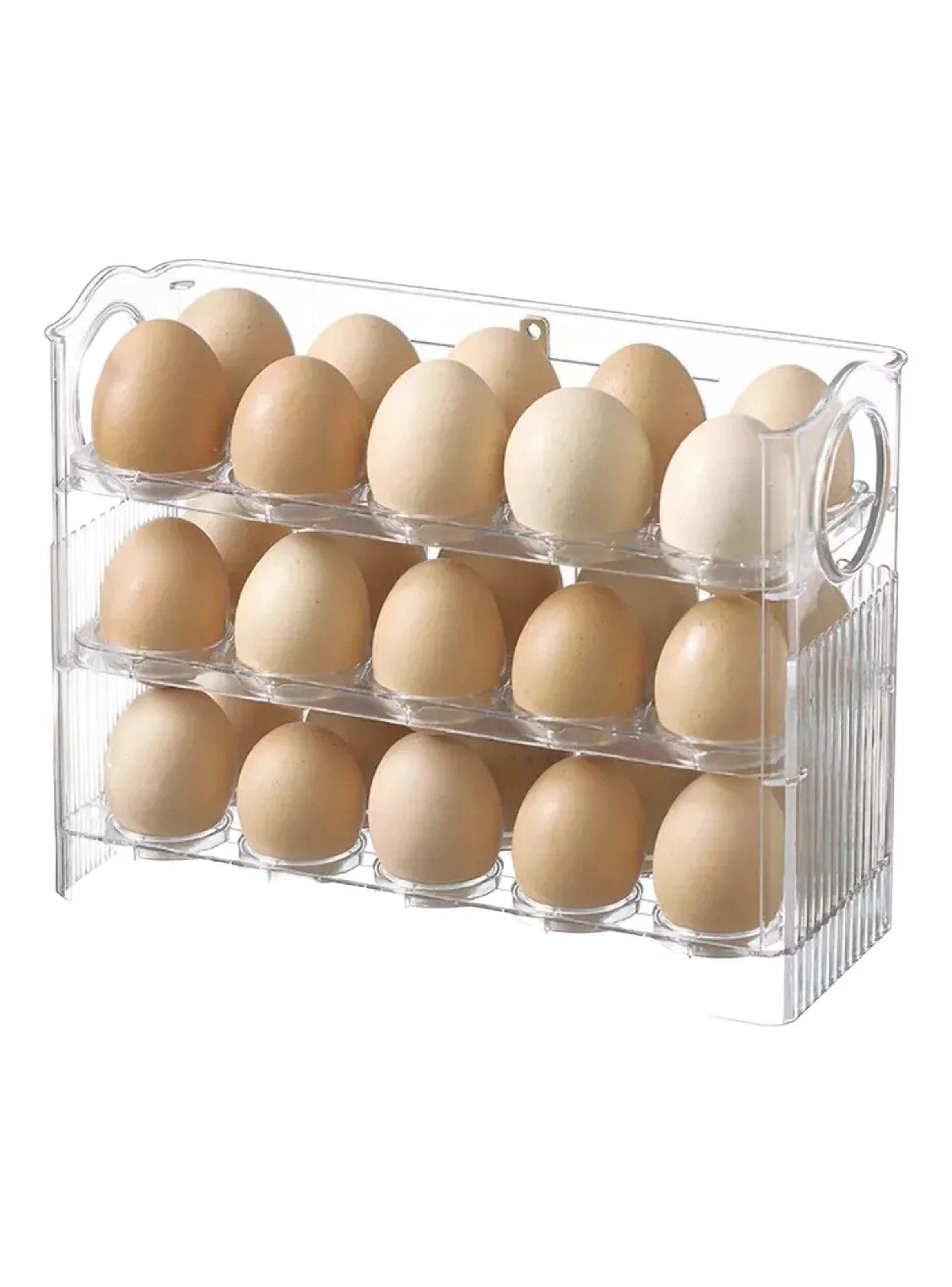 Contenedor de Huevos Apilable Transparente 26cm x 20.2cm x 10cm-0