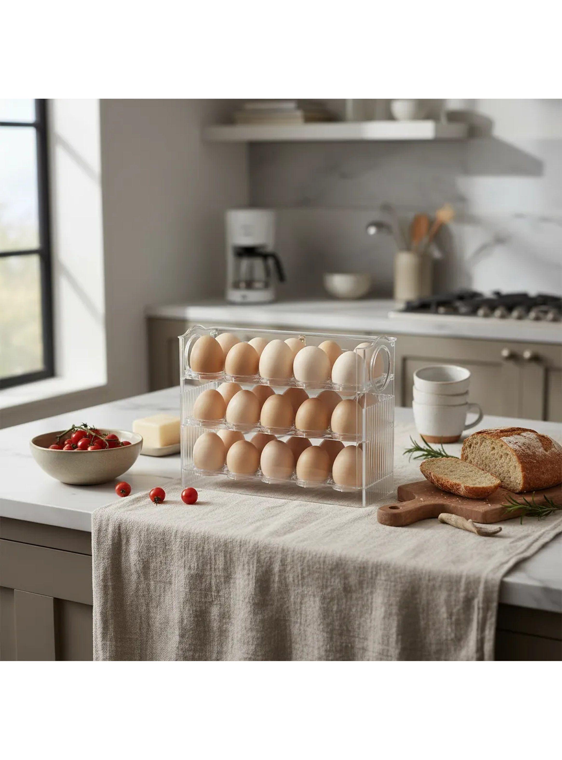 Contenedor de Huevos Apilable Transparente 26cm x 20.2cm x 10cm-2