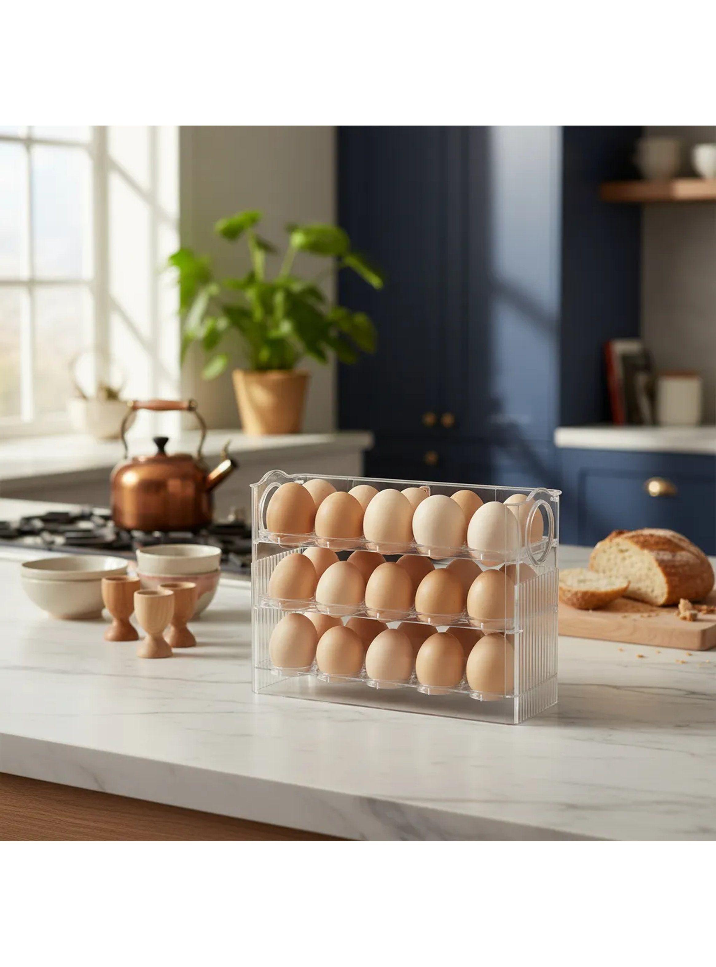 Contenedor de Huevos Apilable Transparente 26cm x 20.2cm x 10cm-3