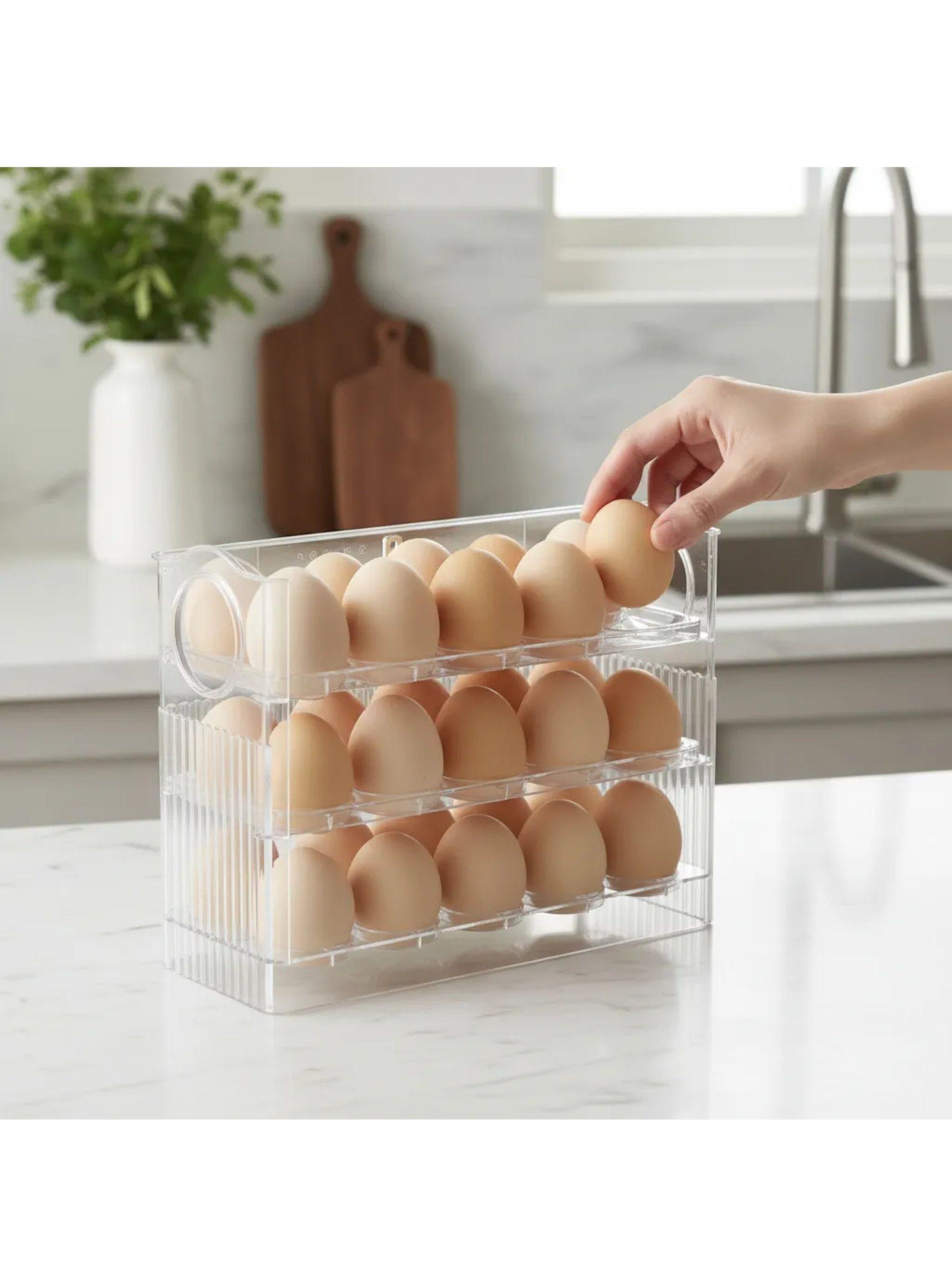 Contenedor de Huevos Apilable Transparente 26cm x 20.2cm x 10cm-8