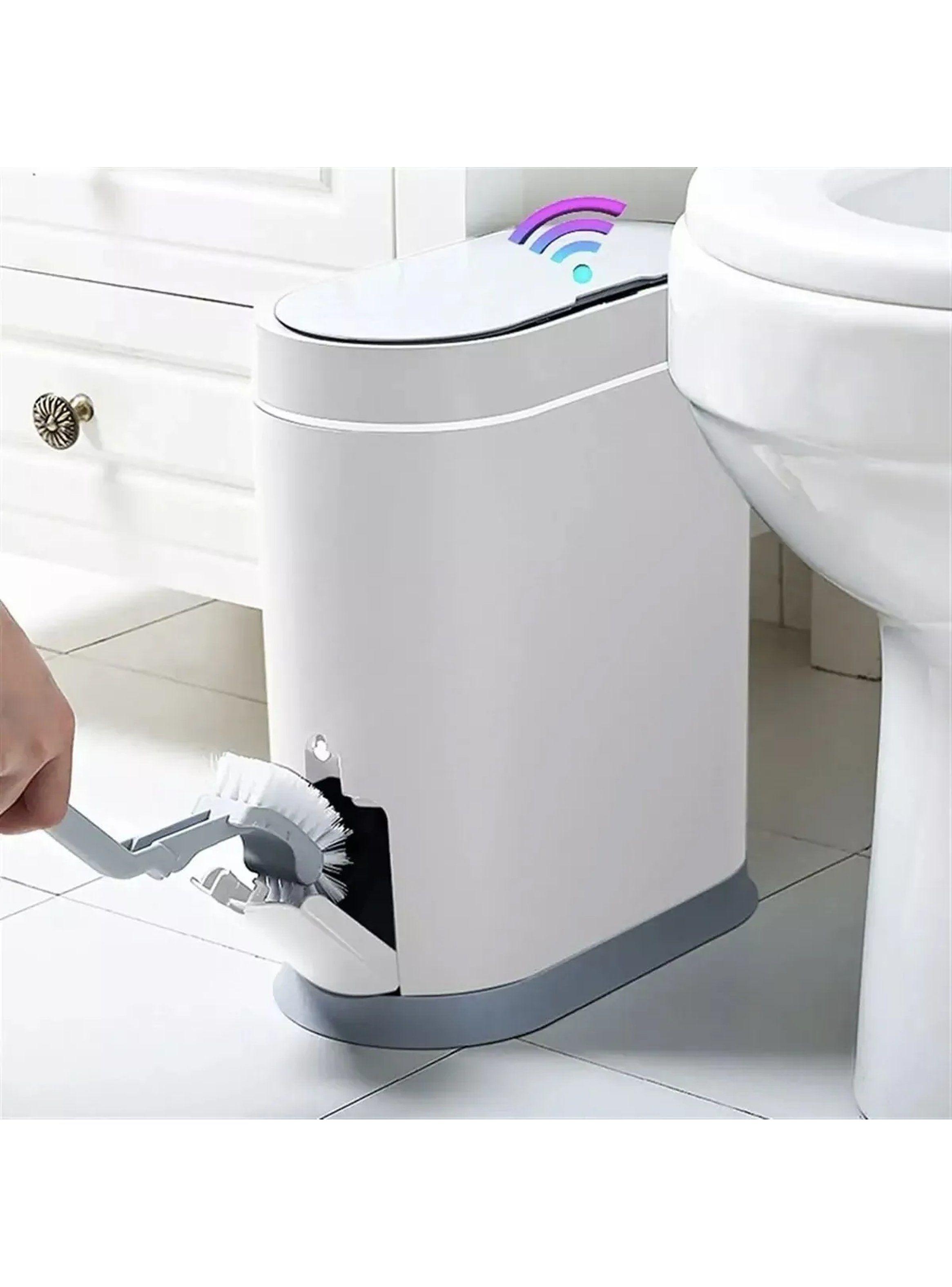 Bote de Basura Inteligente Sensor de Movimiento Impermeable 12L Blanco-1