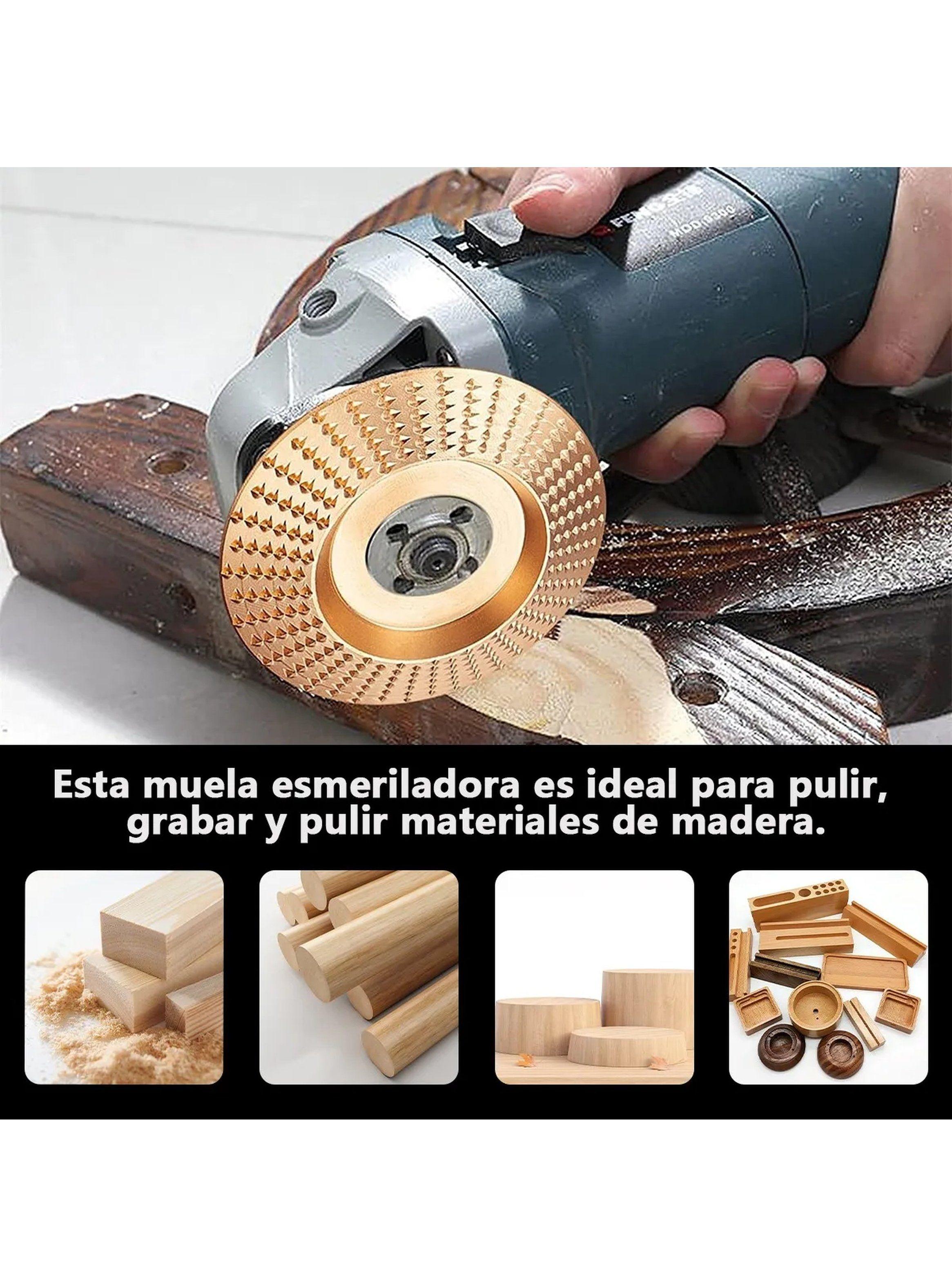 Discos Abrasivos para Amoladora Tallado de Madera Acero Inoxidable-8