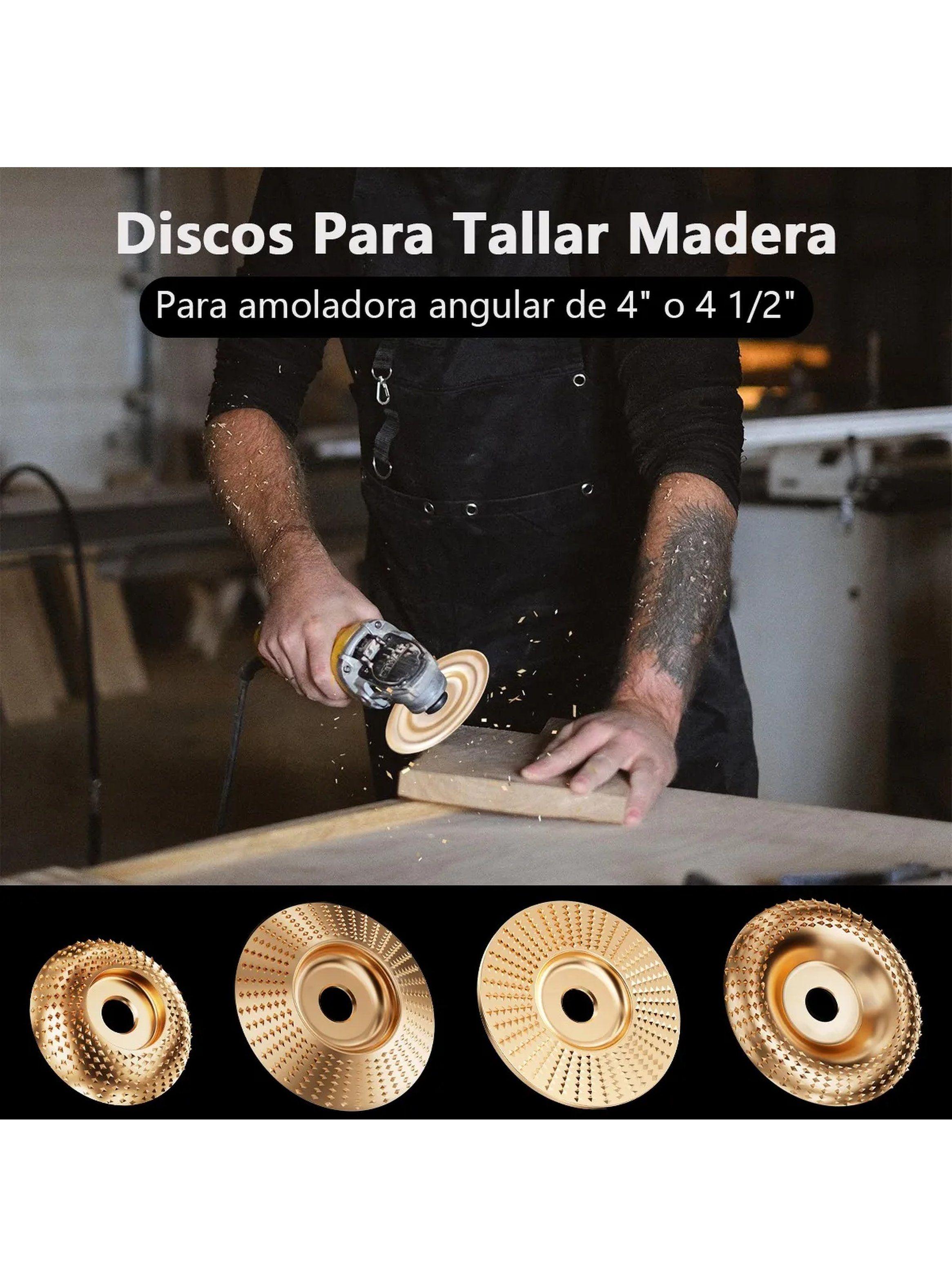 Discos Abrasivos para Amoladora Tallado de Madera Acero Inoxidable-9