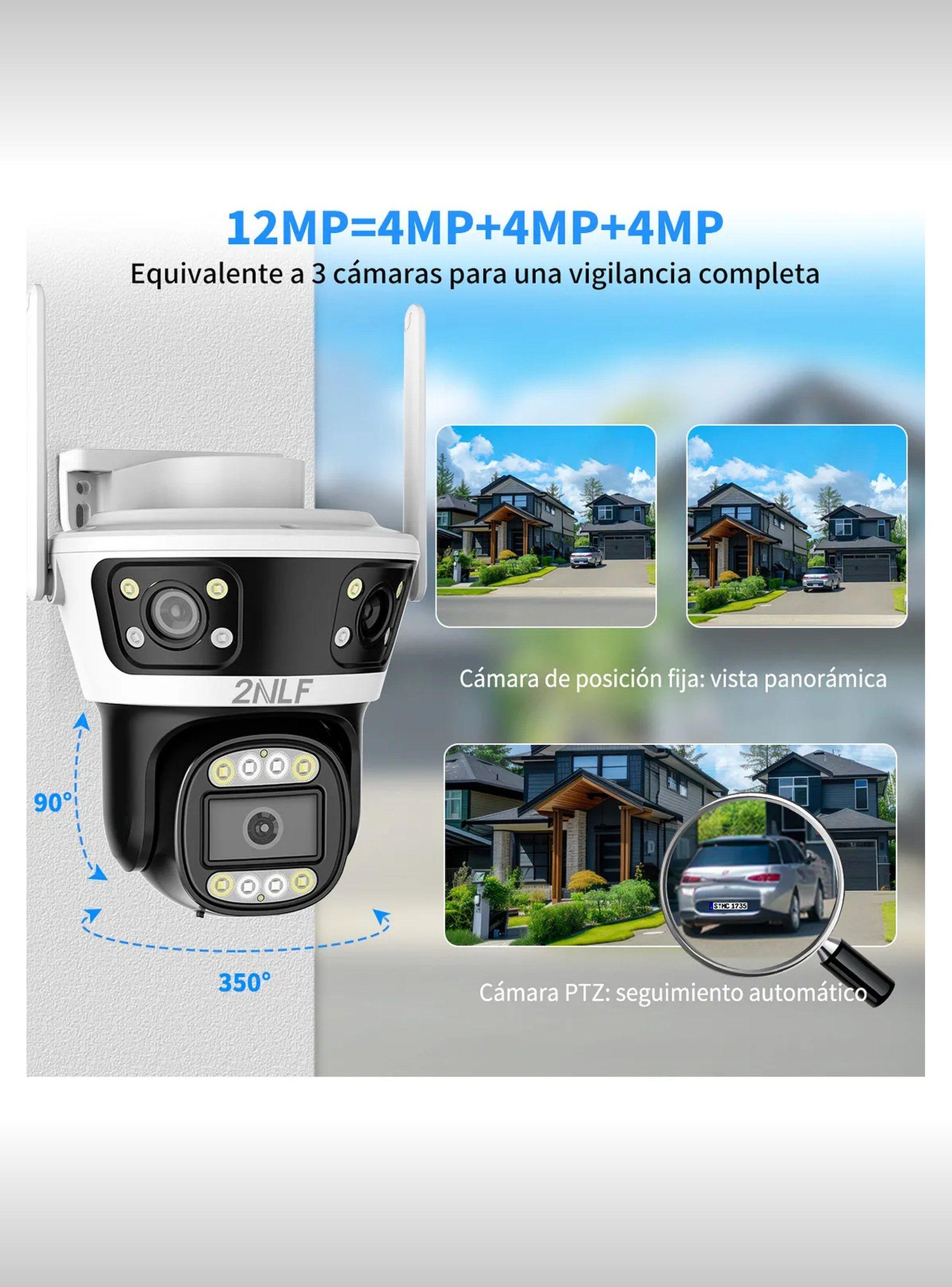 Cámara de Seguridad IP Exterior 12MP Seguimiento Automático Visión Nocturna-1