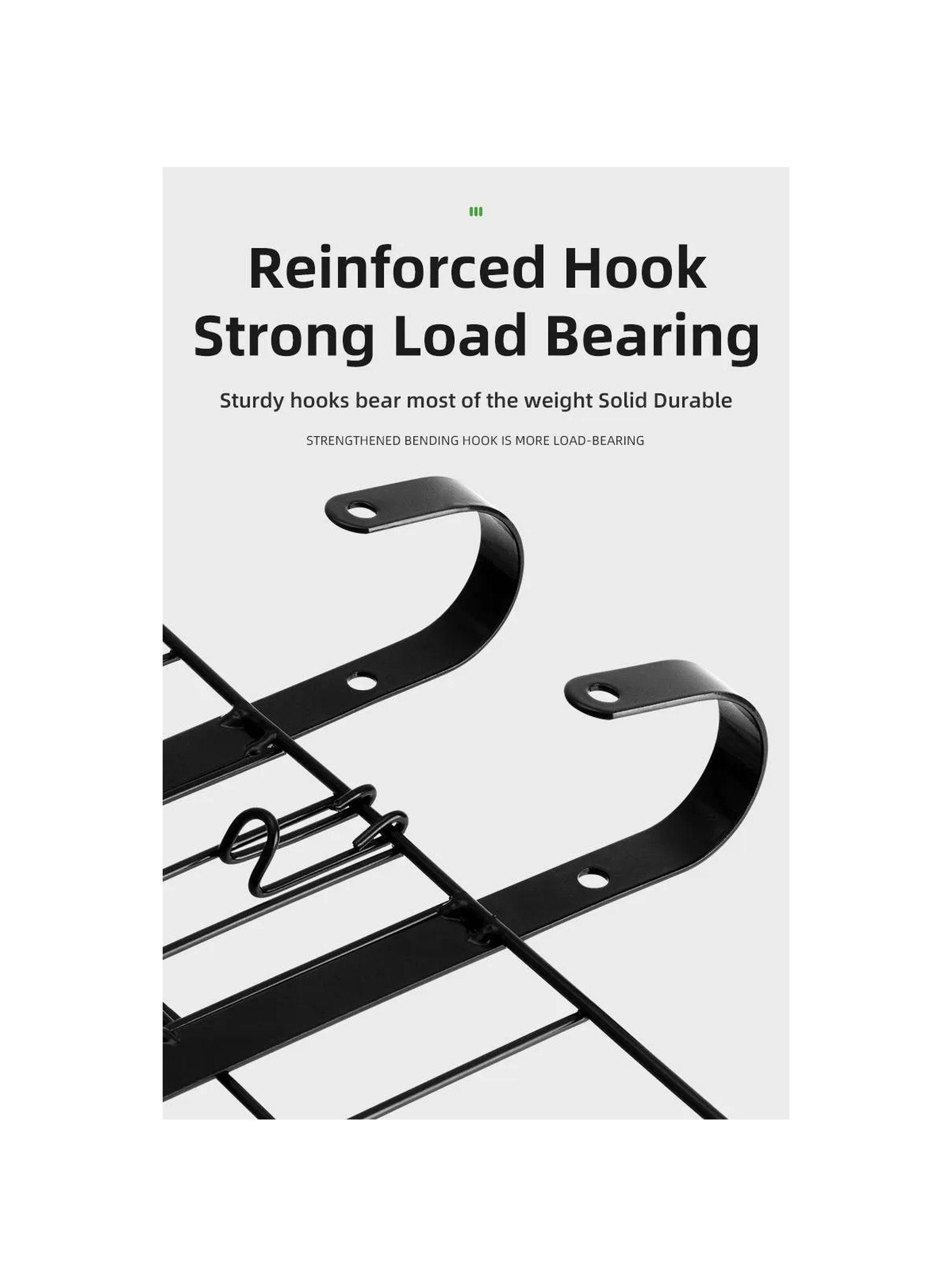 Canasto Plegable para Bicicleta Metal Negro-4