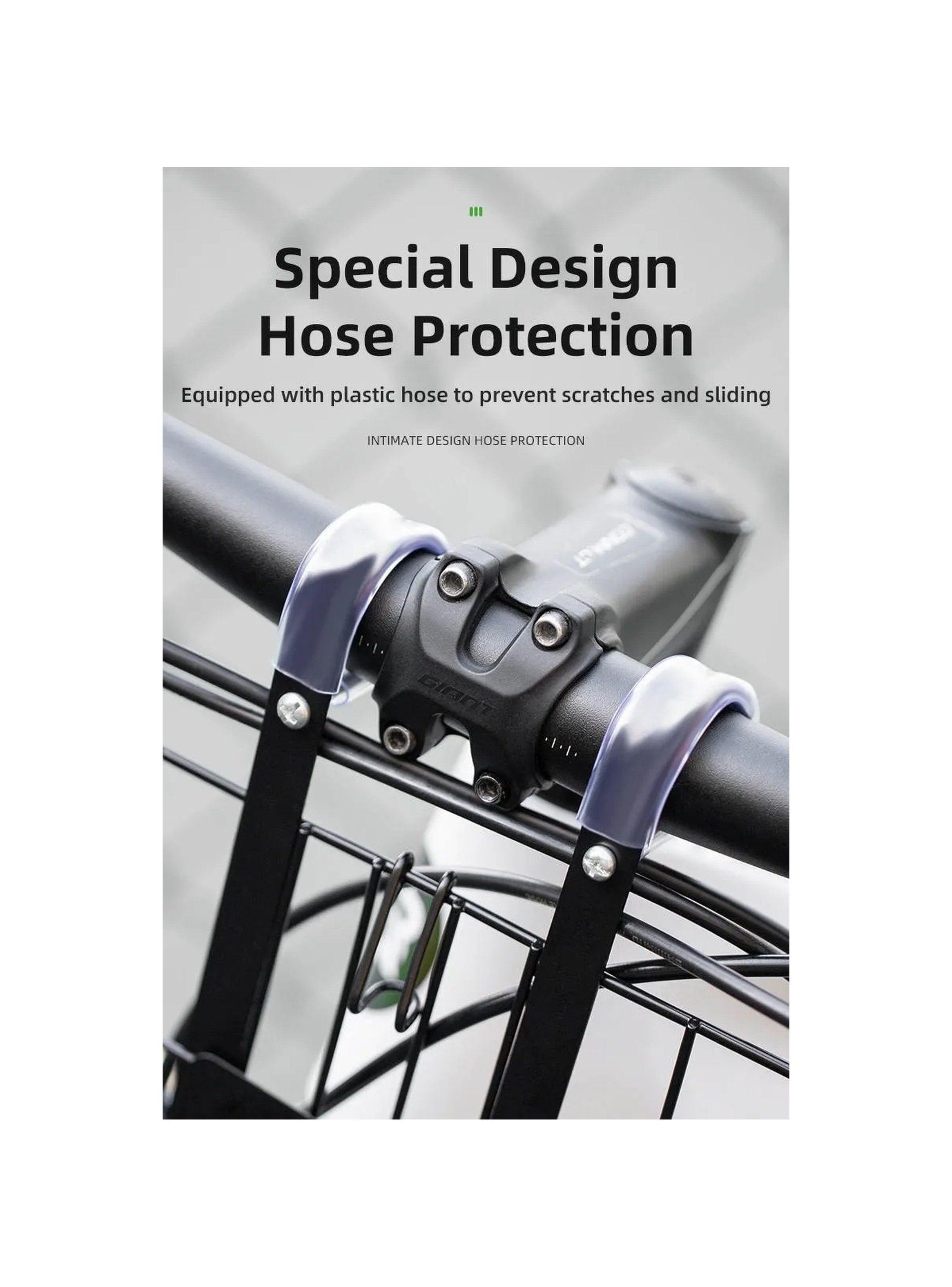 Canasto Plegable para Bicicleta Metal Negro-6