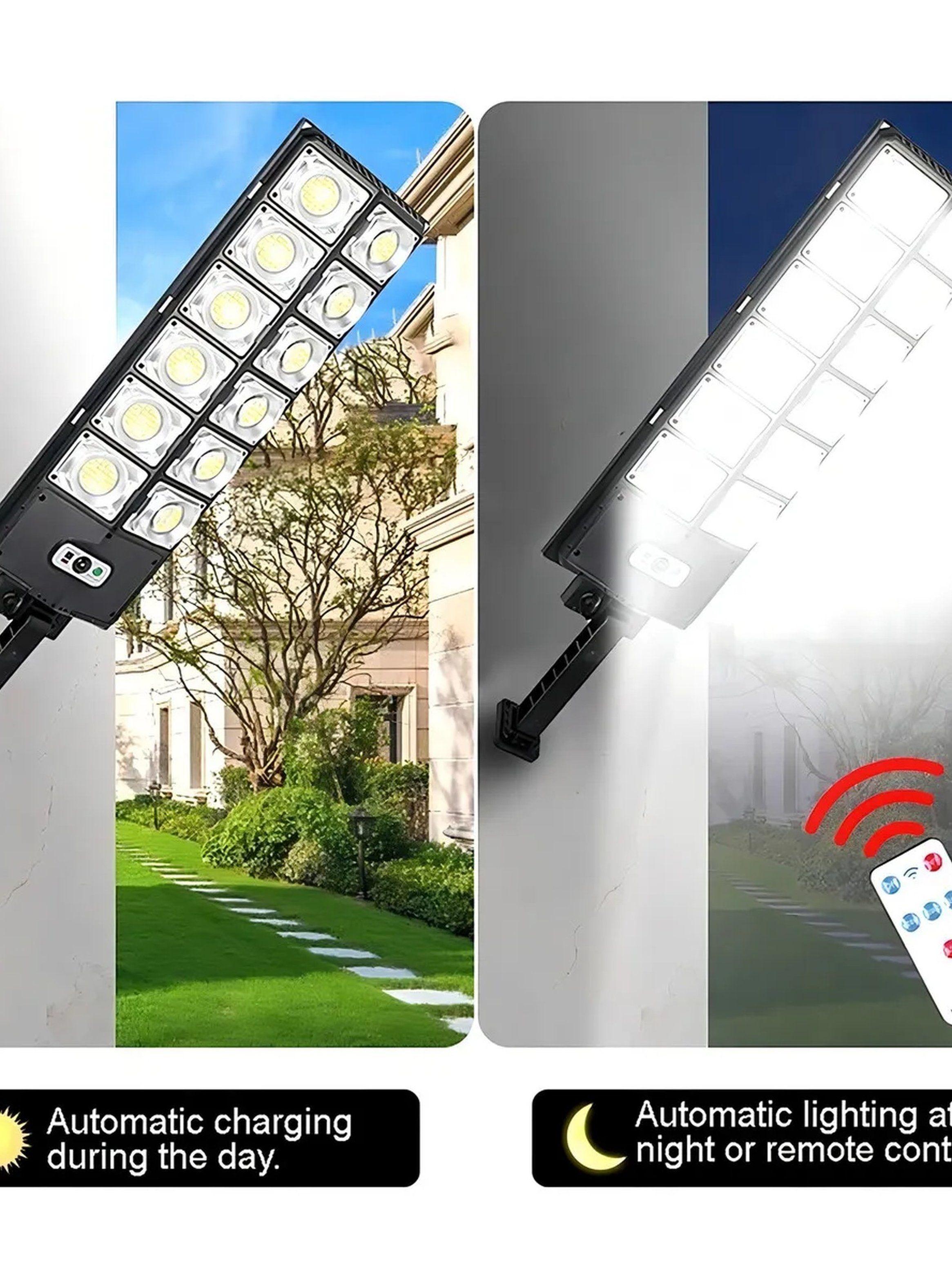 Luz Solar LED para Exteriores Sensor de Movimiento 1200W Impermeable-3