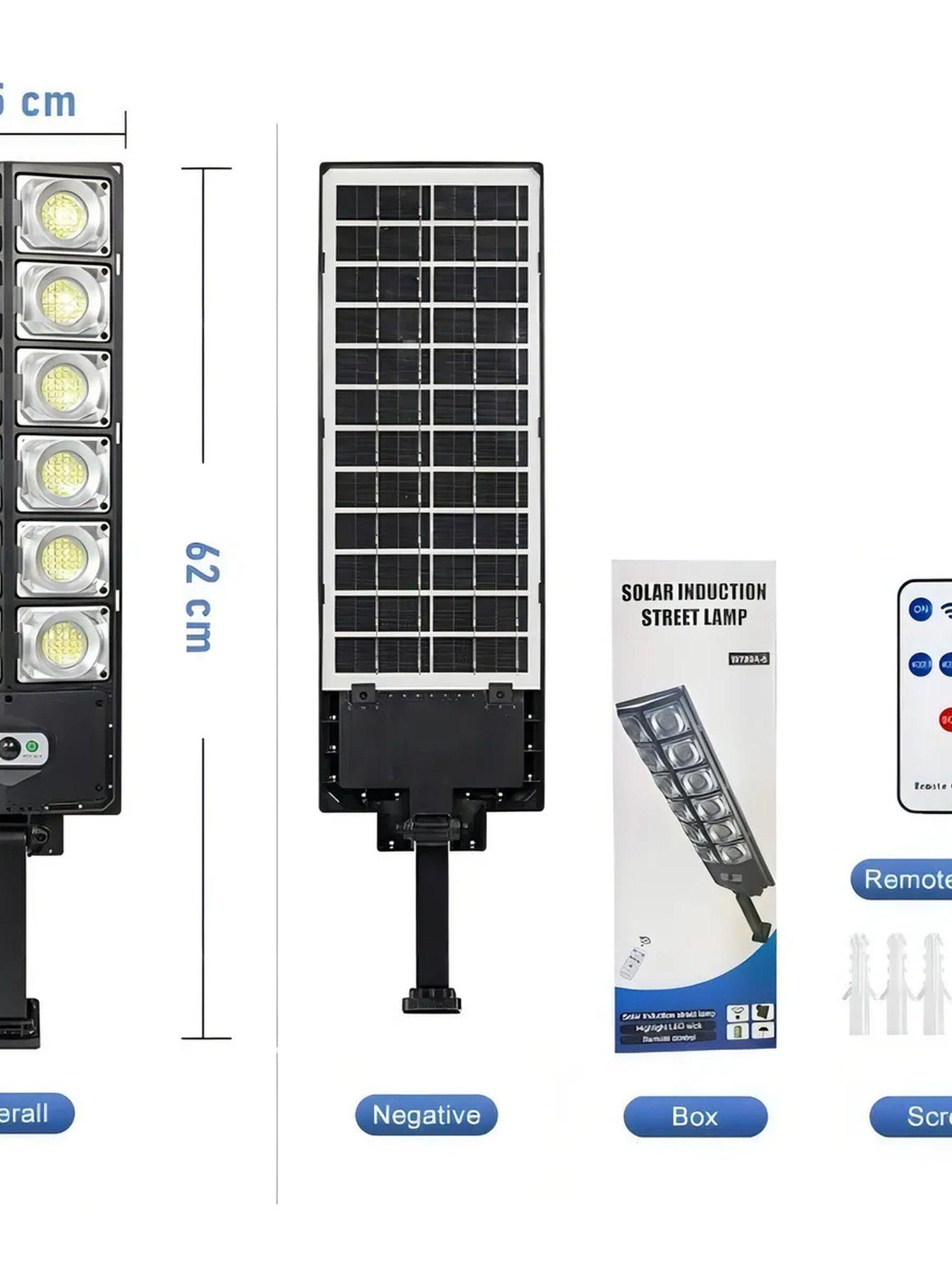 Luz Solar LED para Exteriores Sensor de Movimiento 1200W Impermeable-4