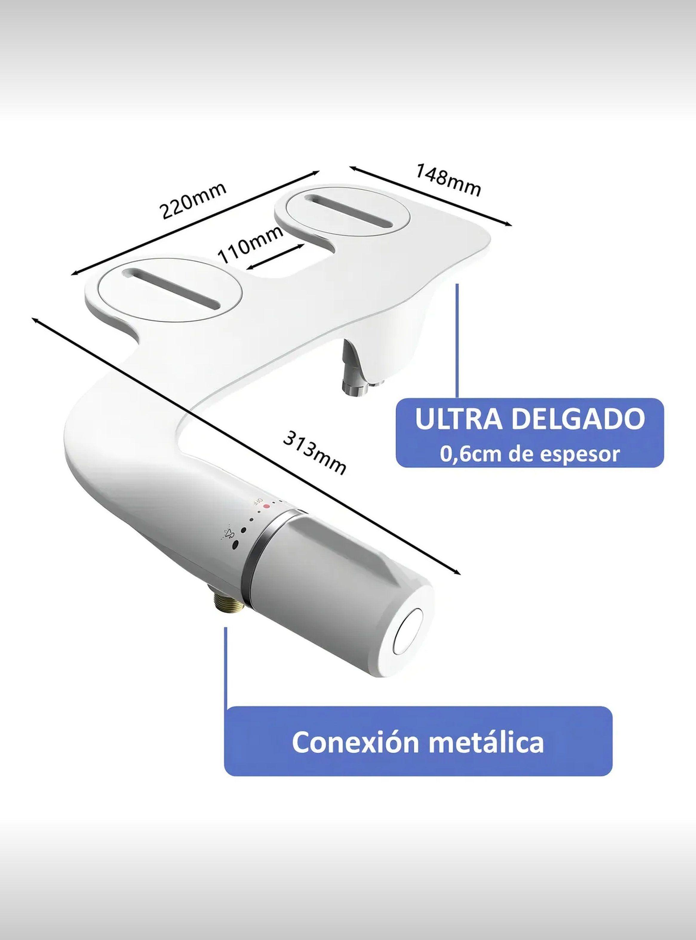 Asiento de Bidet Manual Ajustable Color Blanco-6