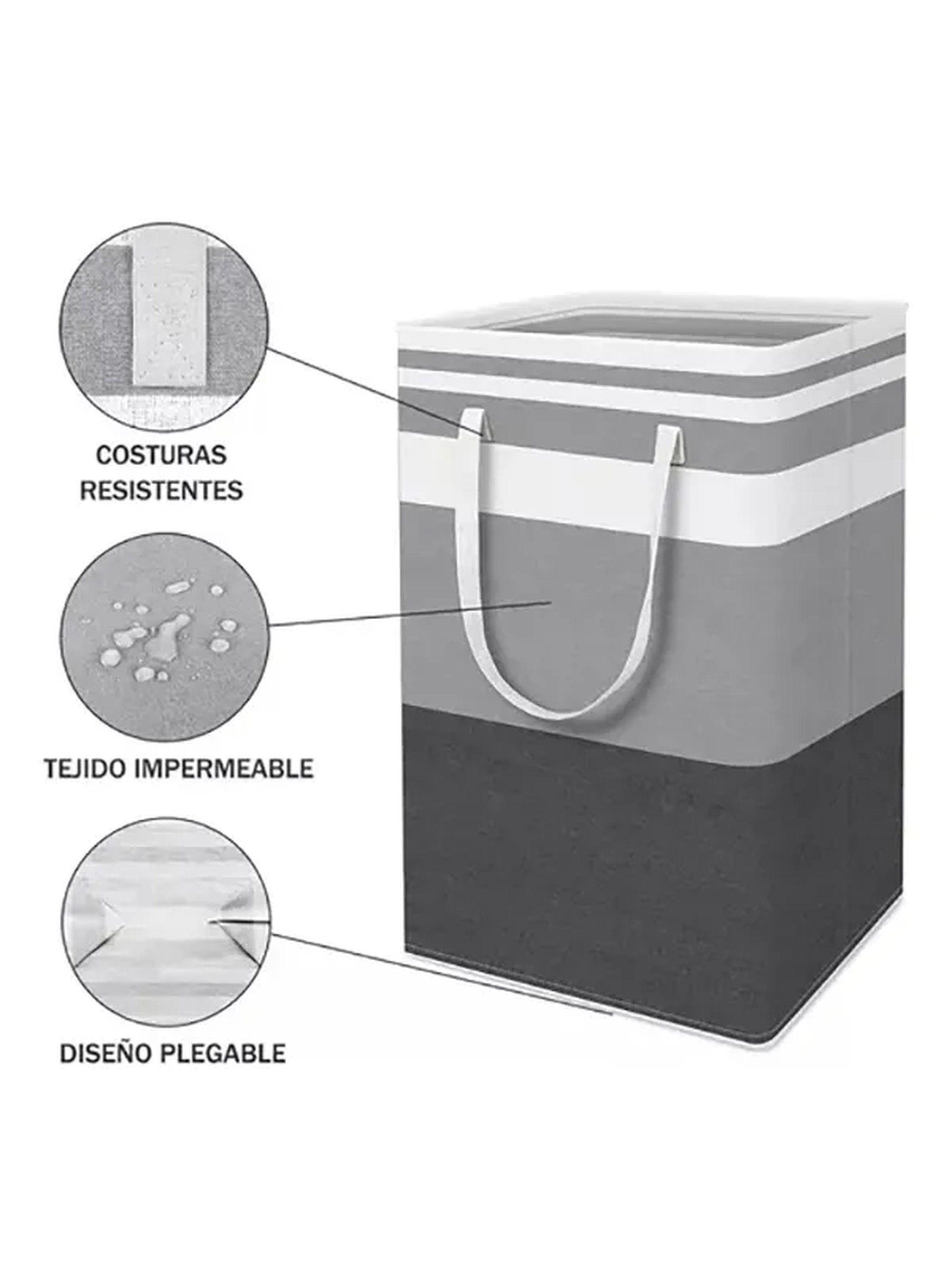 Cesta de Ropa Plegable 75L Resistente Al Agua Asa Reforzada-3