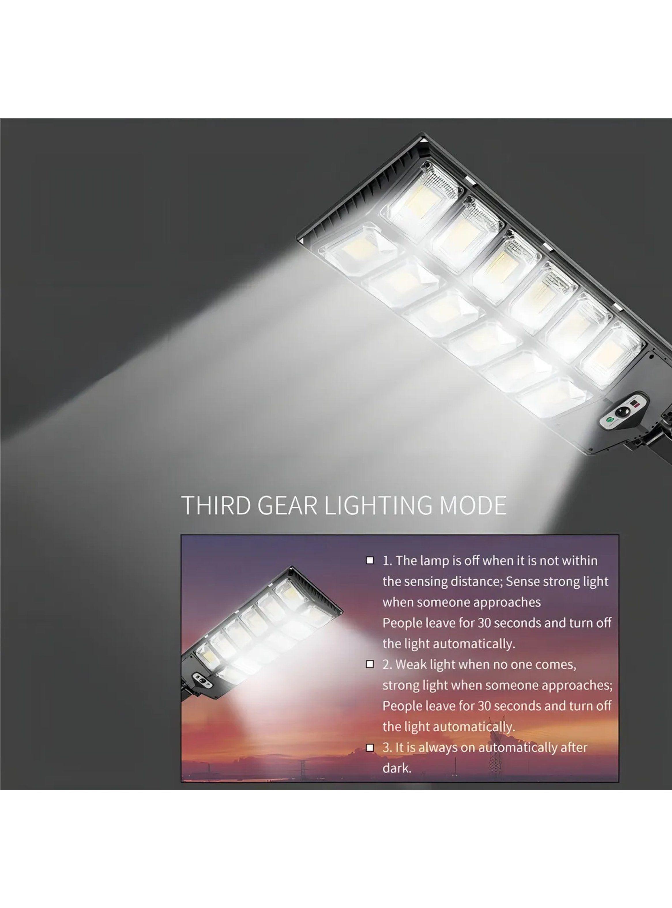 Luz de Foco Solar Exterior LED Control Remoto Sensor Movimiento-2