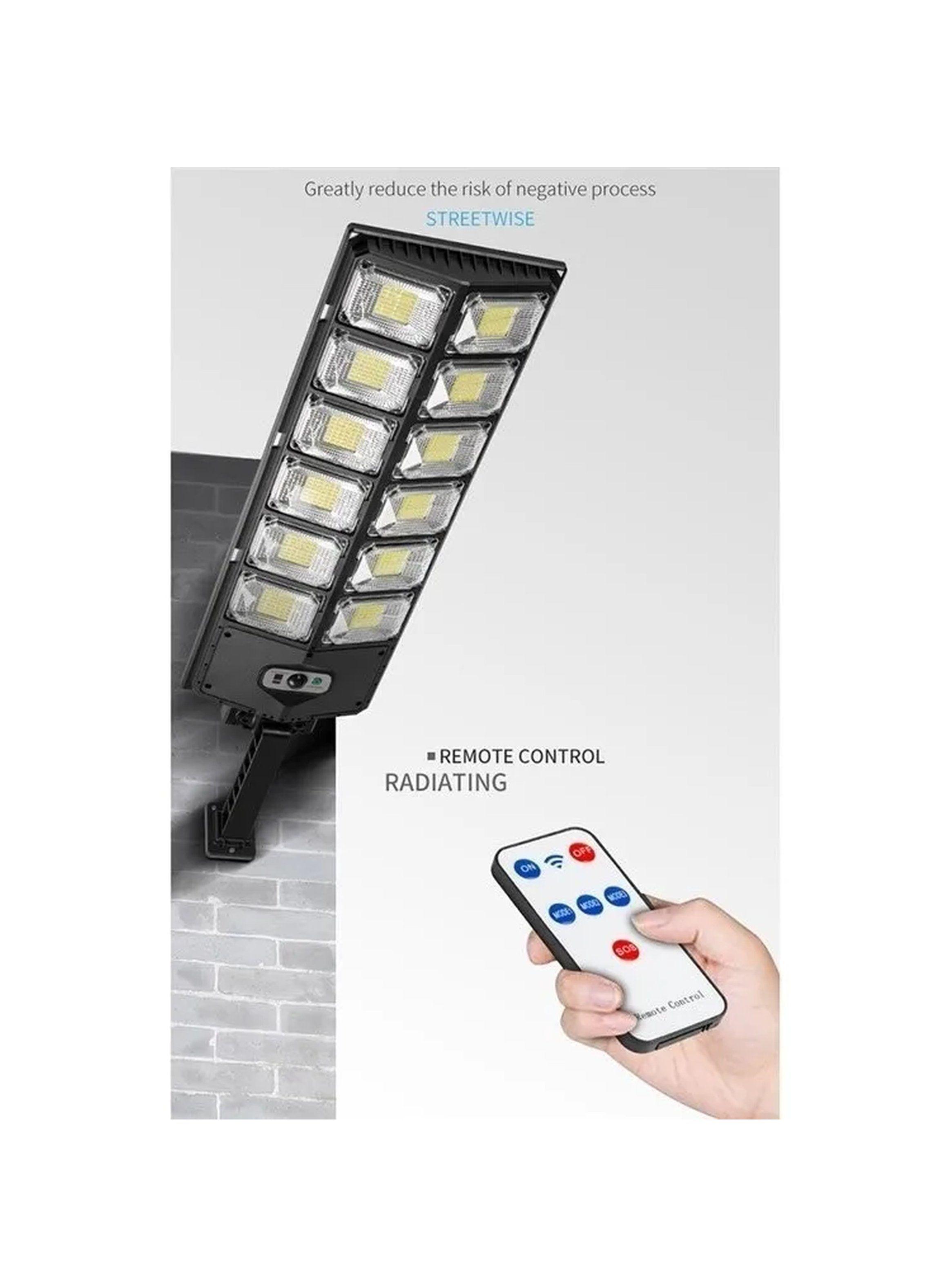 Luz de Foco Solar Exterior LED Control Remoto Sensor Movimiento-5