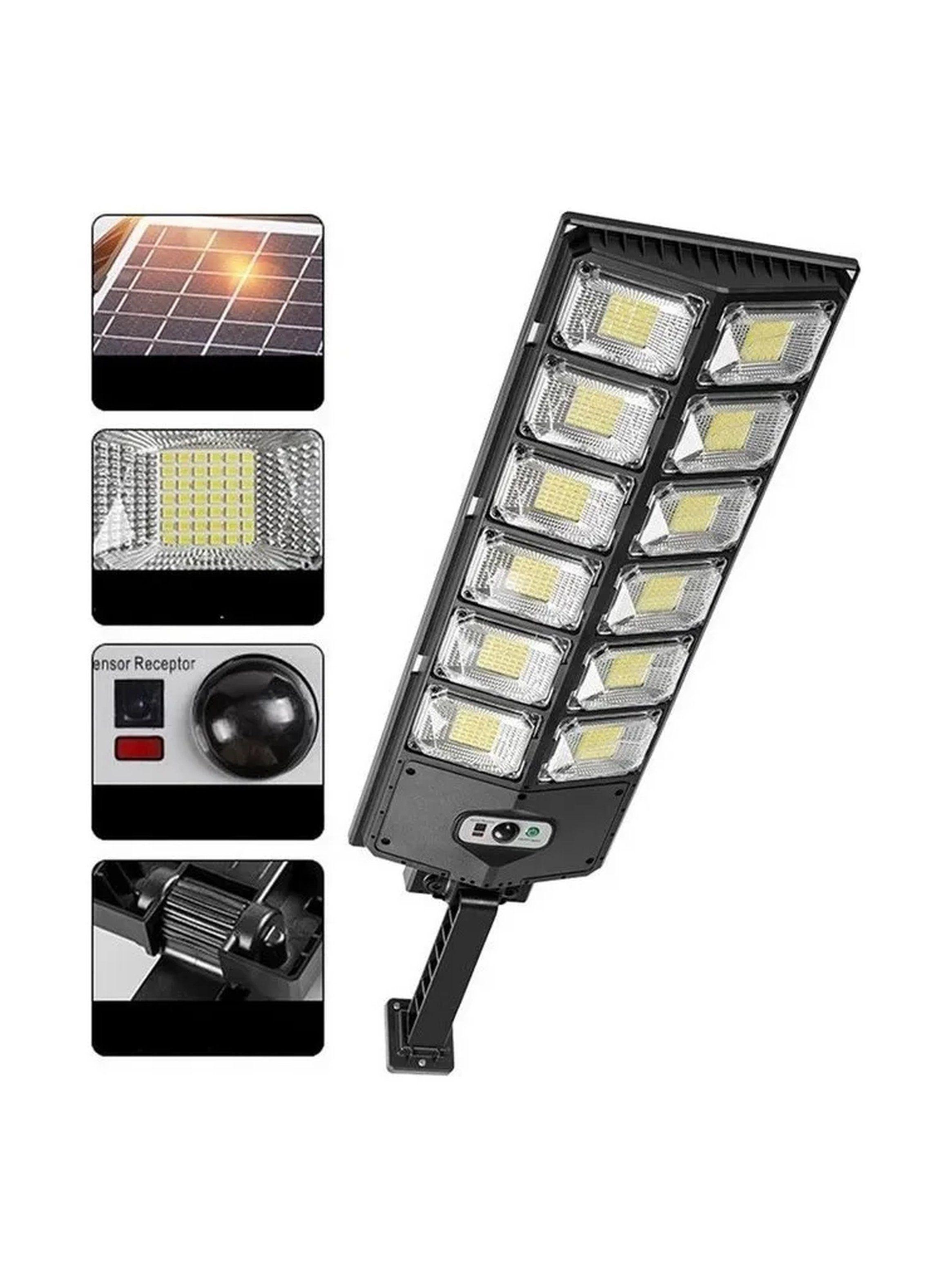 Luz de Foco Solar Exterior LED Control Remoto Sensor Movimiento-7
