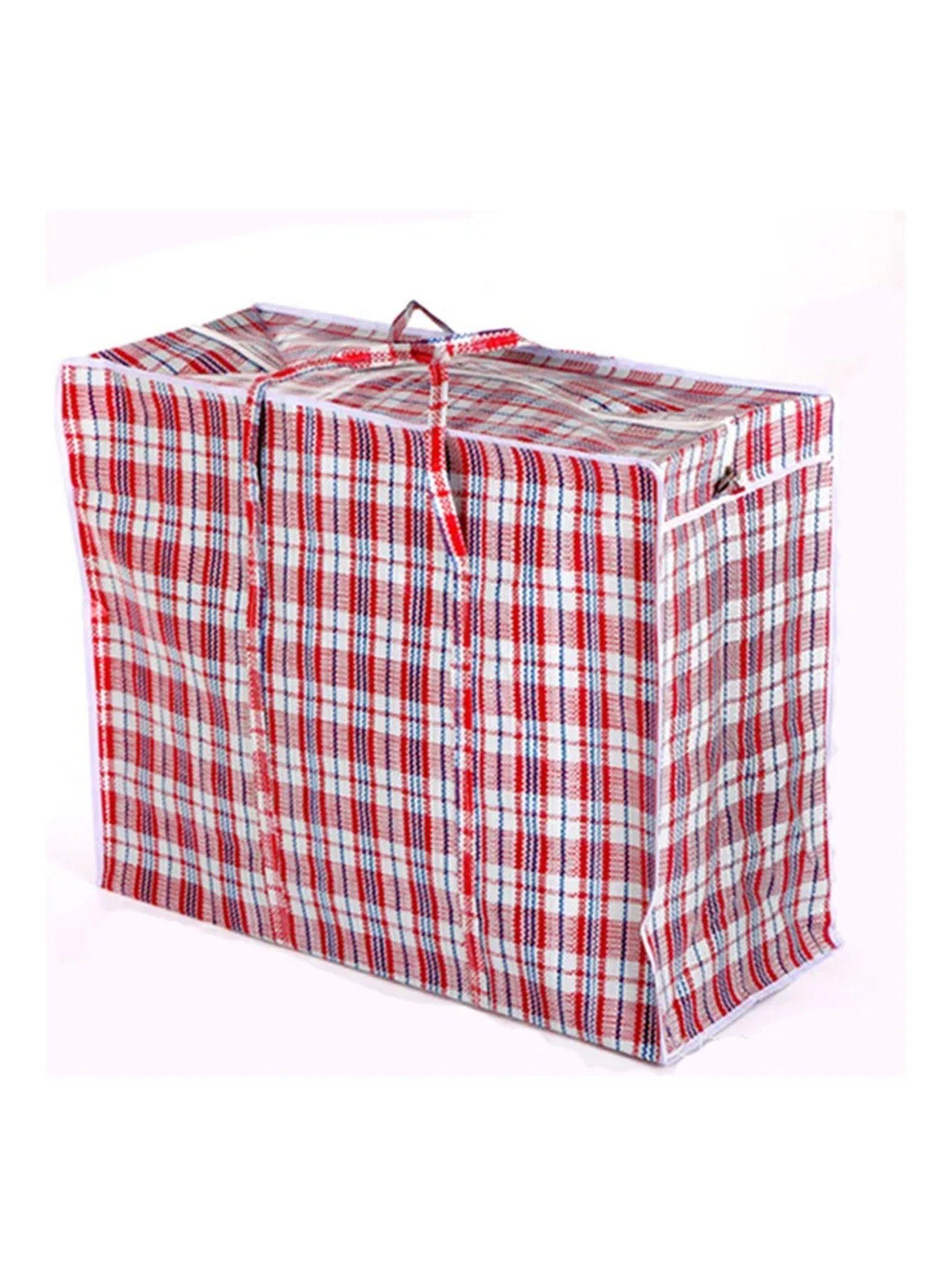 Bolsa de Almacenamiento Grande Tela Resistente Asa Reforzada Multicolor-0