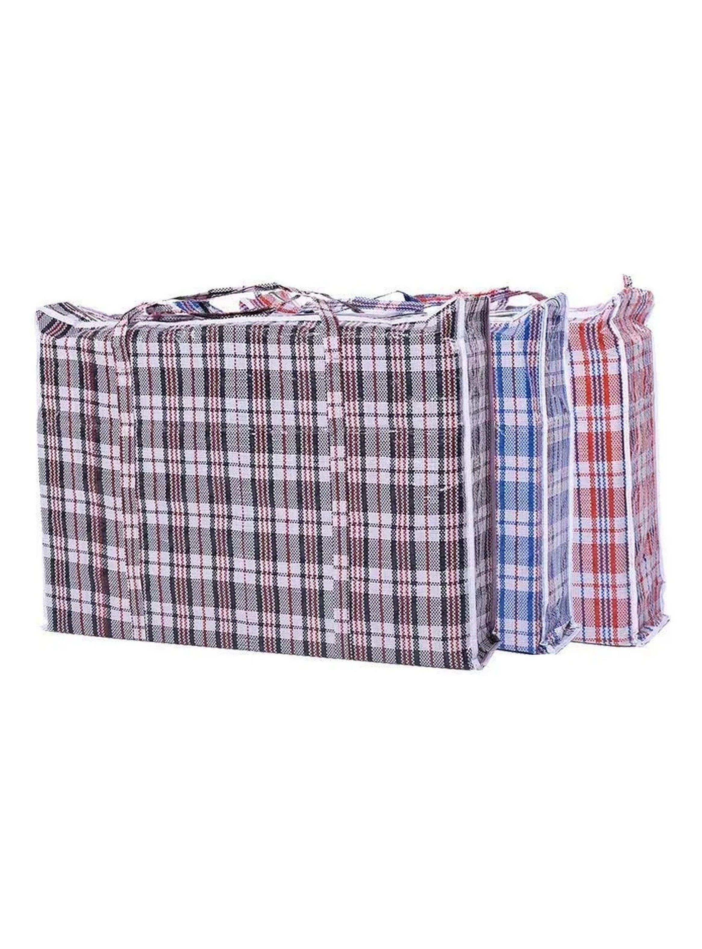 Bolsa de Almacenamiento Grande Tela Resistente Asa Reforzada Multicolor-1