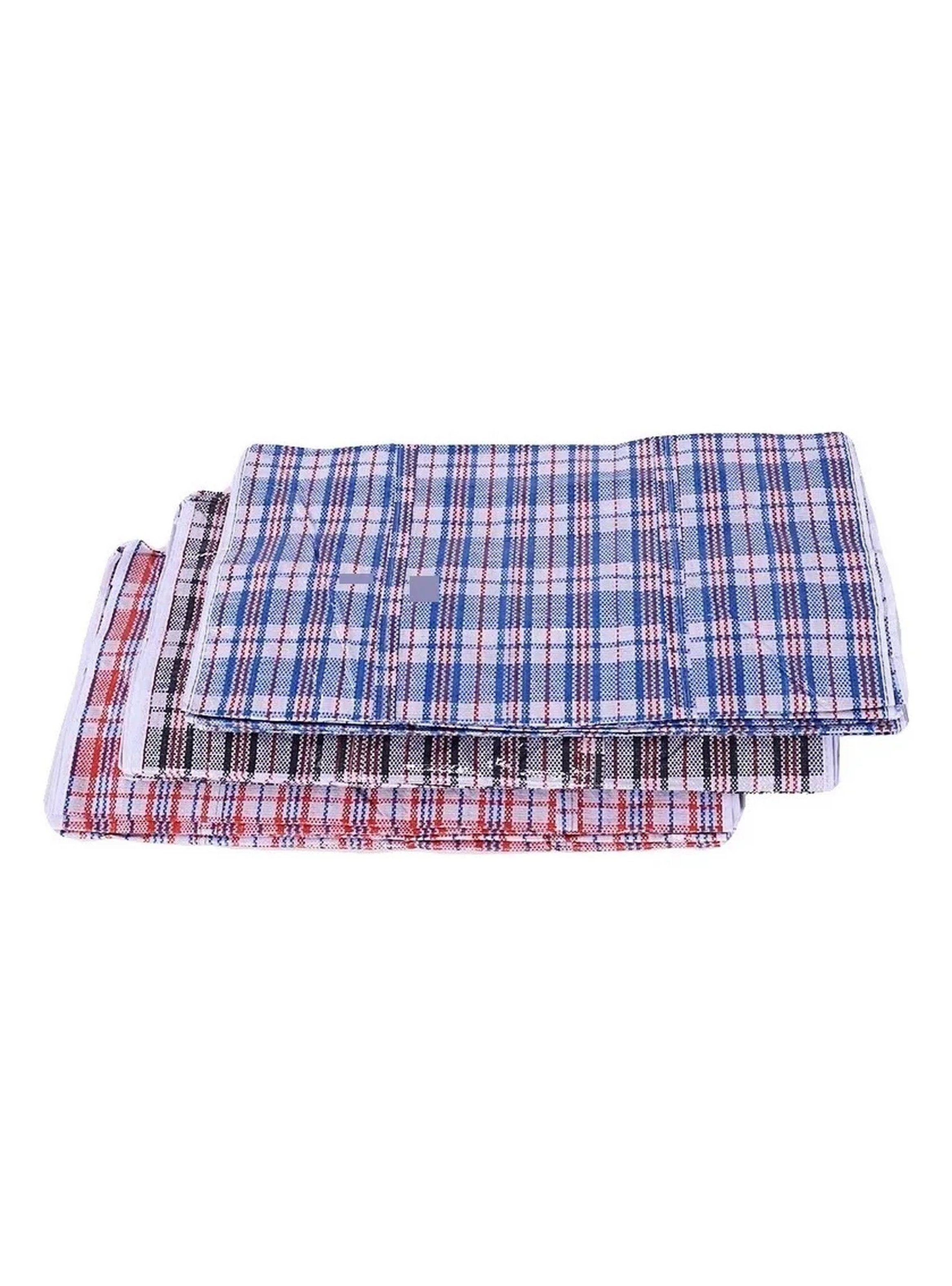 Bolsa de Almacenamiento Grande Tela Resistente Asa Reforzada Multicolor-4