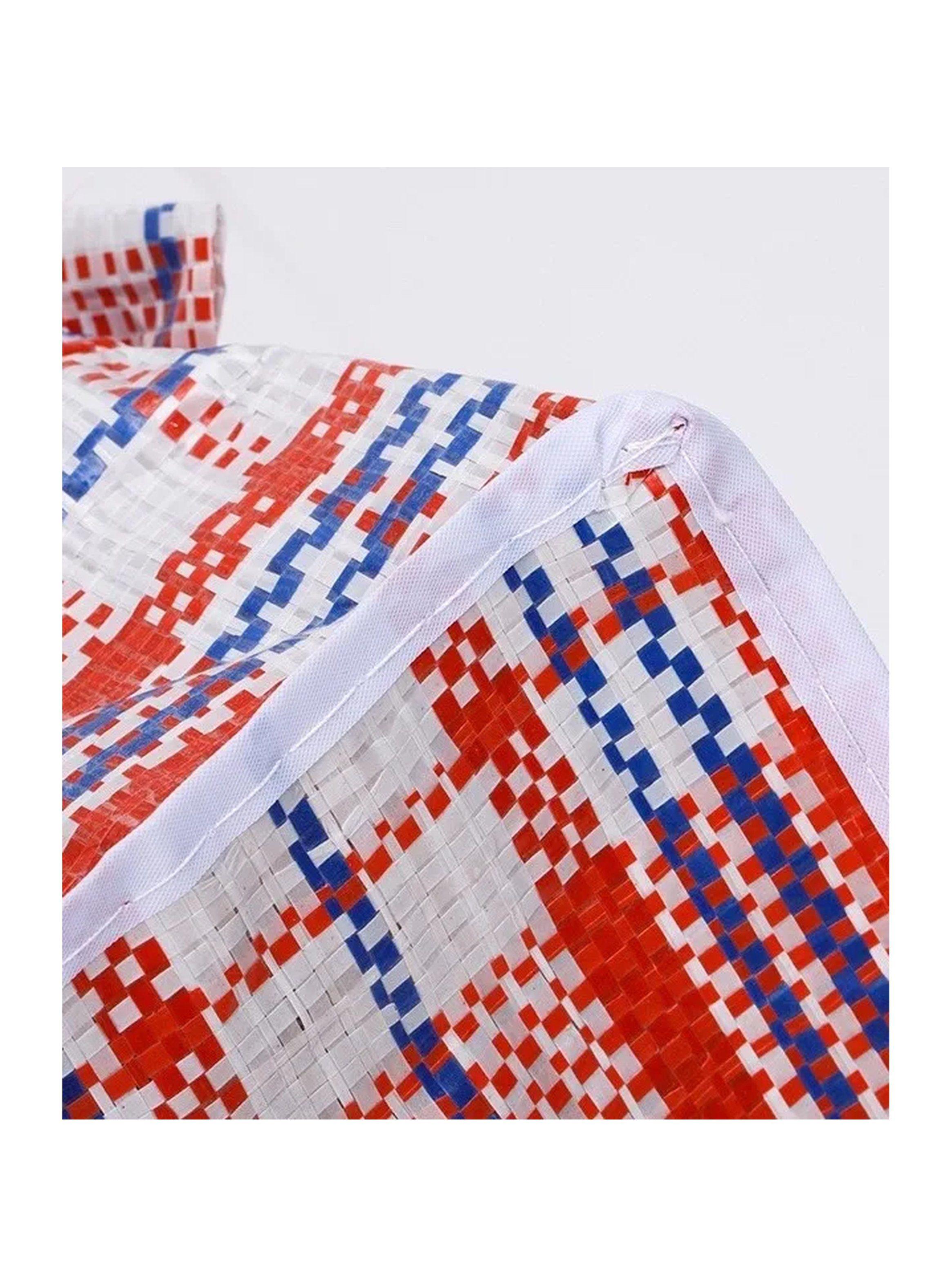 Bolsa de Almacenamiento Grande Tela Resistente Asa Reforzada Multicolor-7