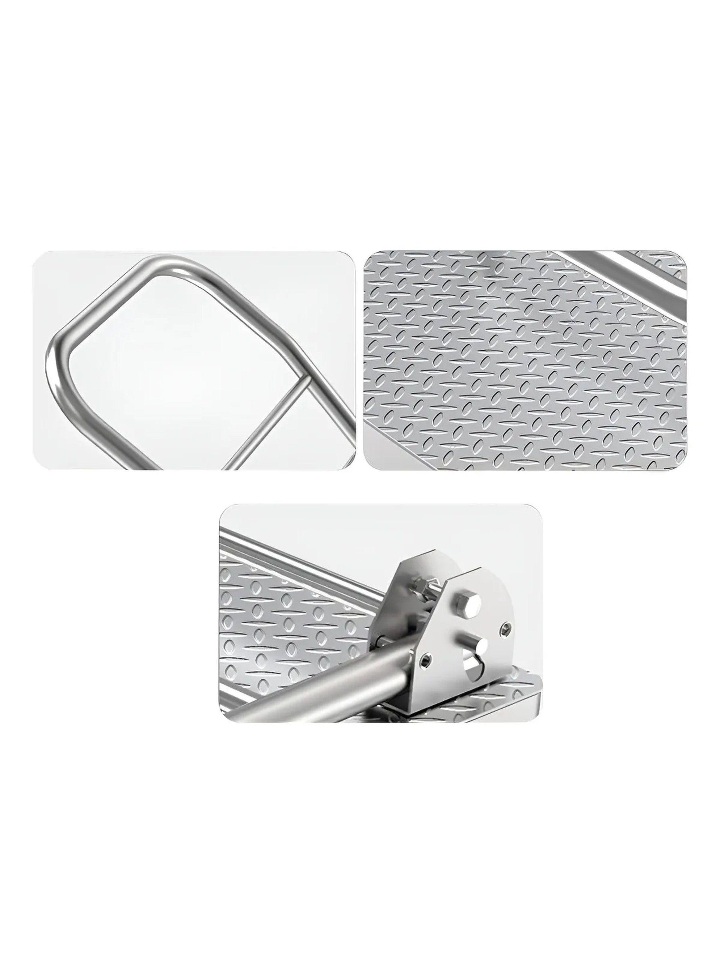 Carro de Transporte Plataforma Metálica Ruedas Resistentes-2