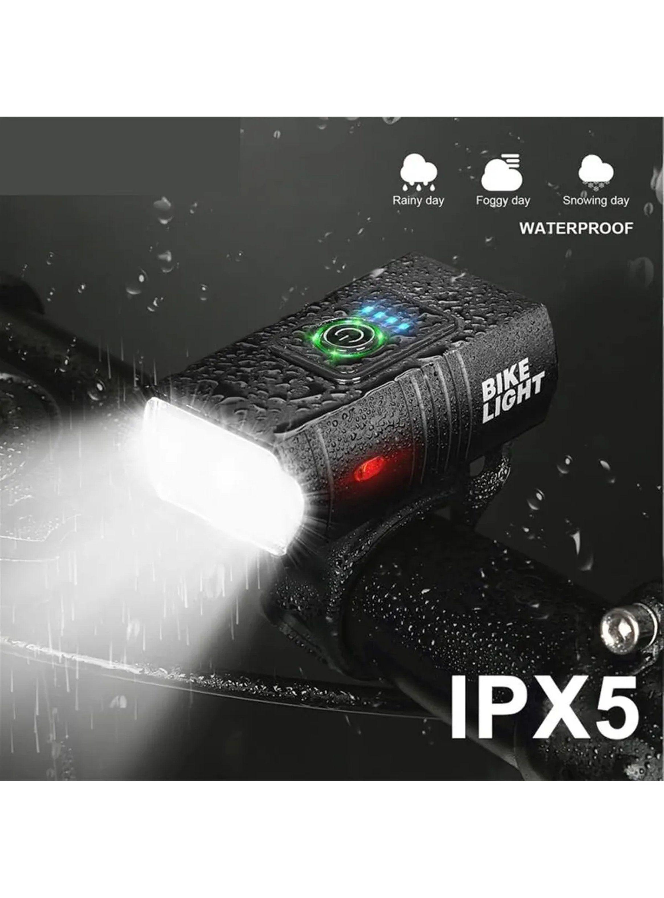 Luz Delantera Para Bicicleta IPX5 Recargable LED Ajustable-2