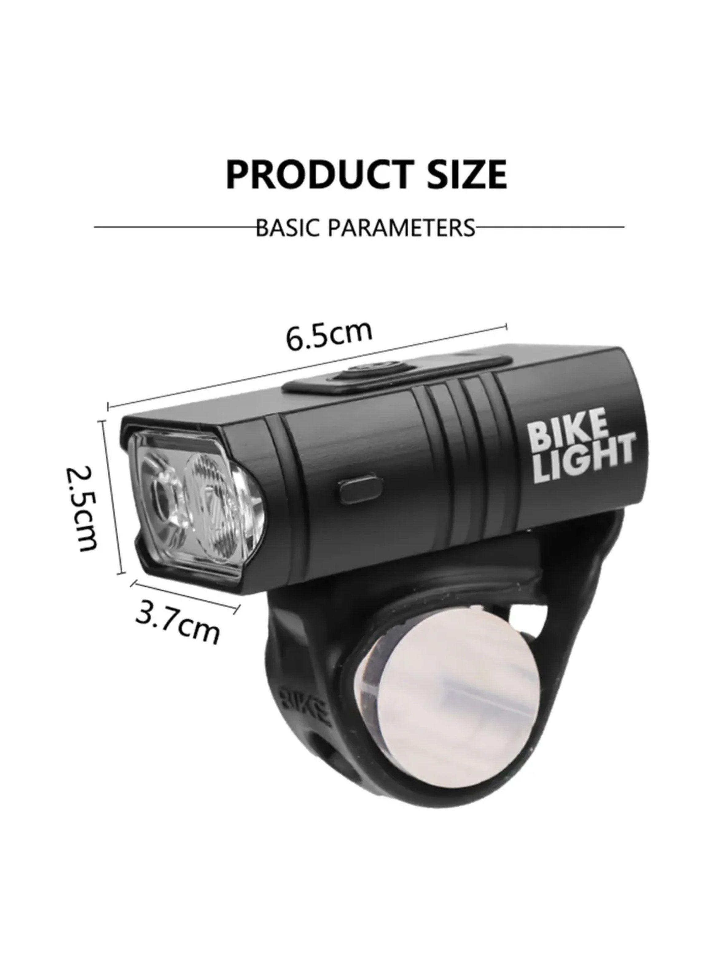 Luz Delantera Para Bicicleta IPX5 Recargable LED Ajustable-5