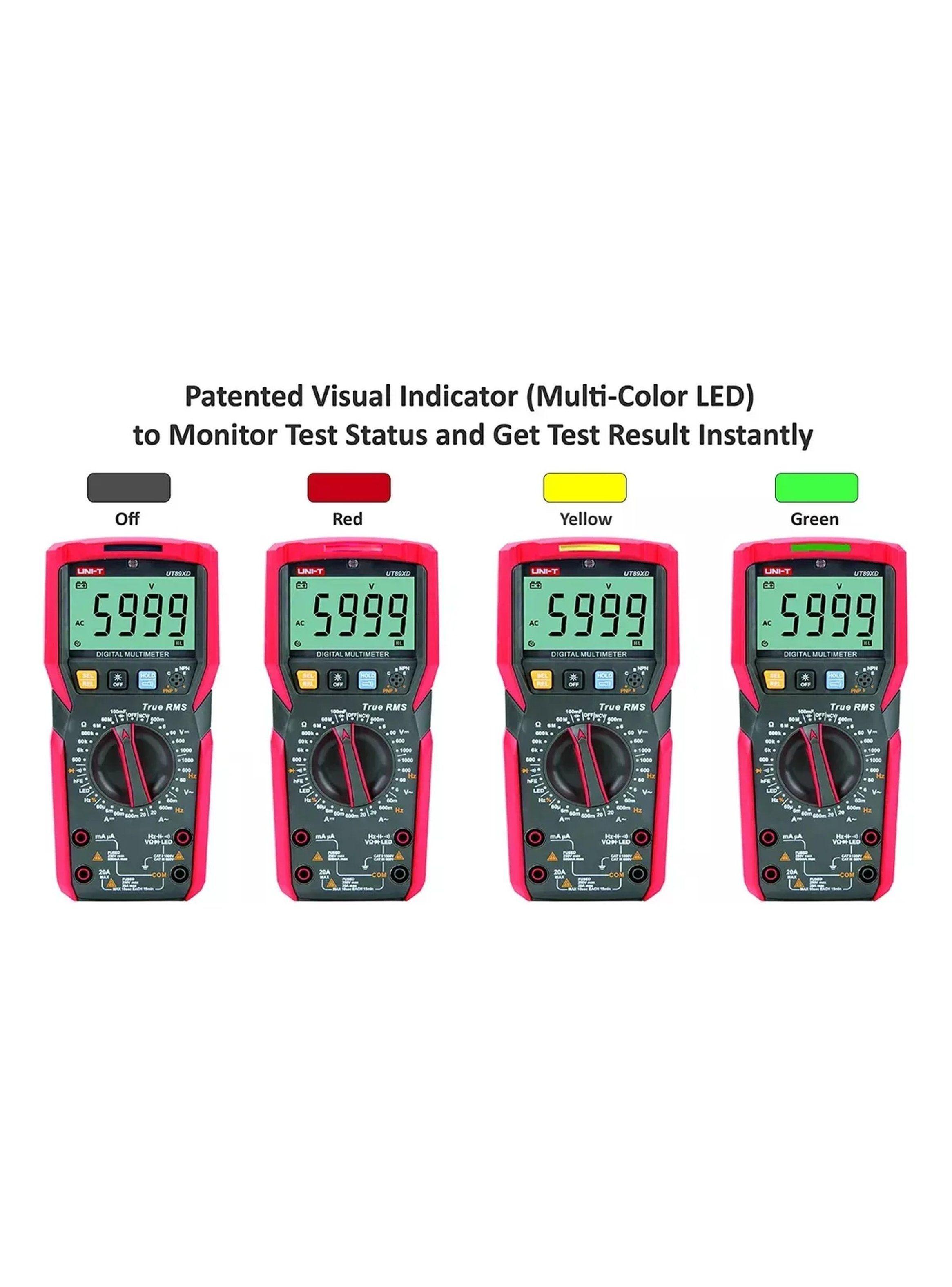 Multímetro Digital True RMS Pantalla LCD Portátil-7