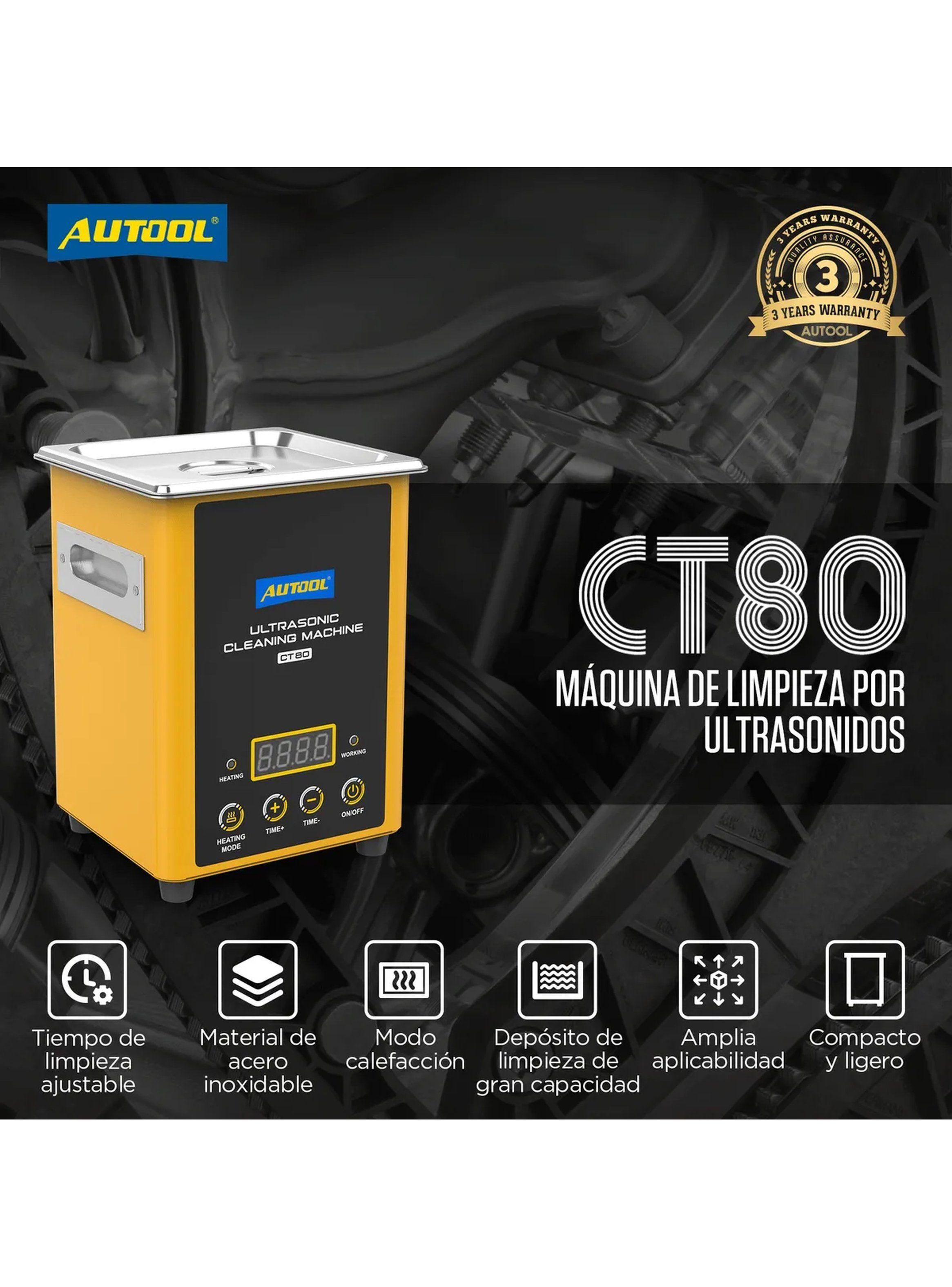 Máquina de Limpieza por Ultrasonidos Acero Inoxidable 1700ml | Calefacción hasta 50°C-1